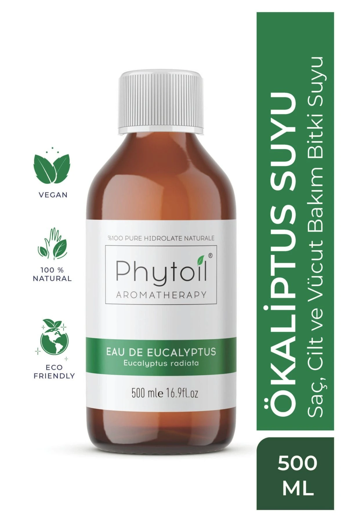 Ökaliptus Suyu (Eucalyptus radiata) %100 Saf ve Doğal Bitkisel Hidrolat 500 ml