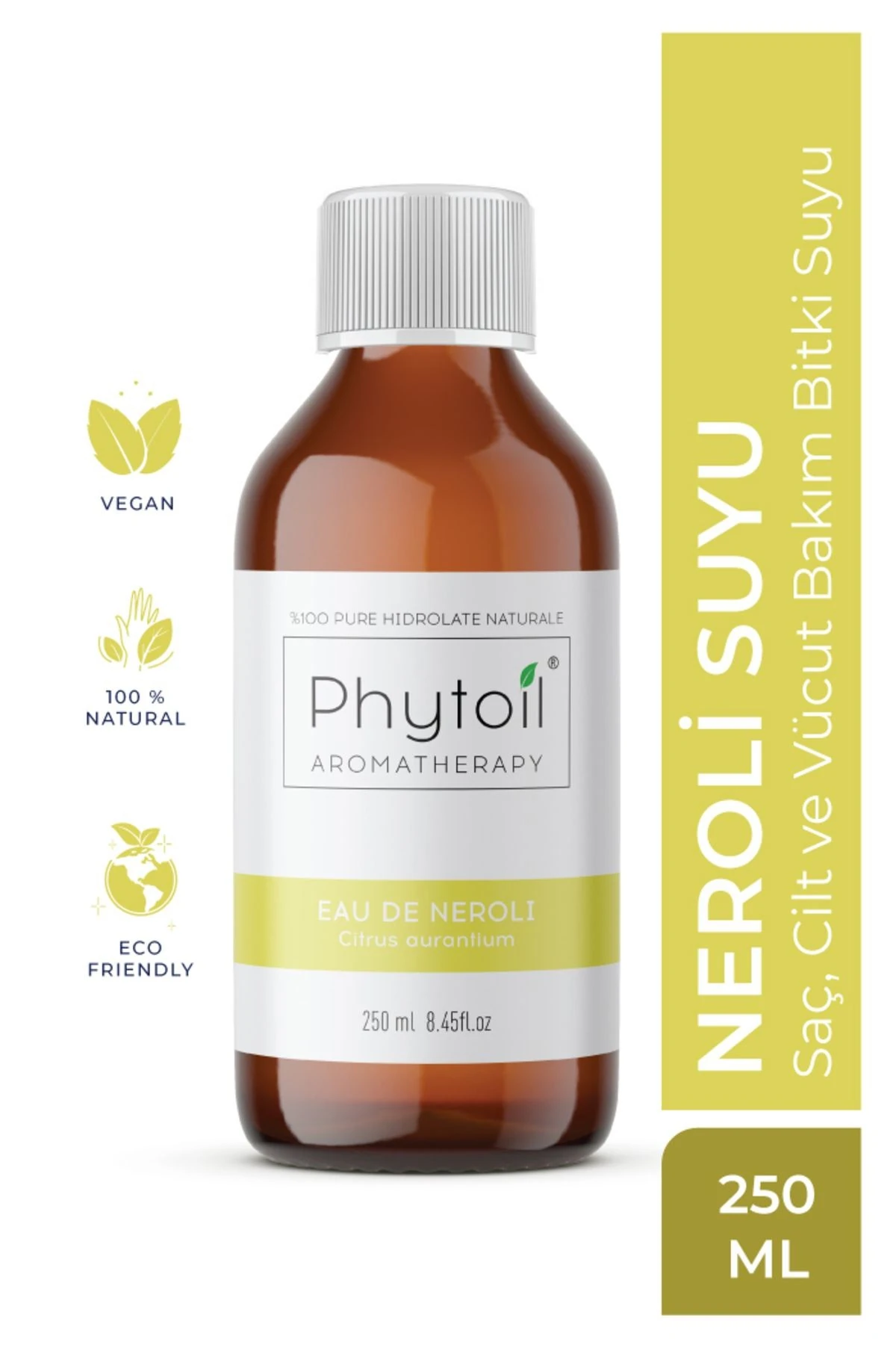 Organik Neroli Suyu (Citrus aurantium) %100 Saf ve Doğal Bitkisel Hidrolat 250 ml