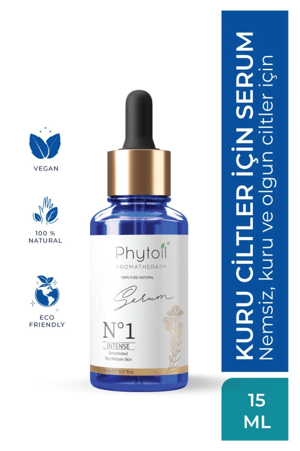 Kuru Ciltler İçin Yoğun Nem Serumu – N°1 Intense Hydration Serum 15 ml