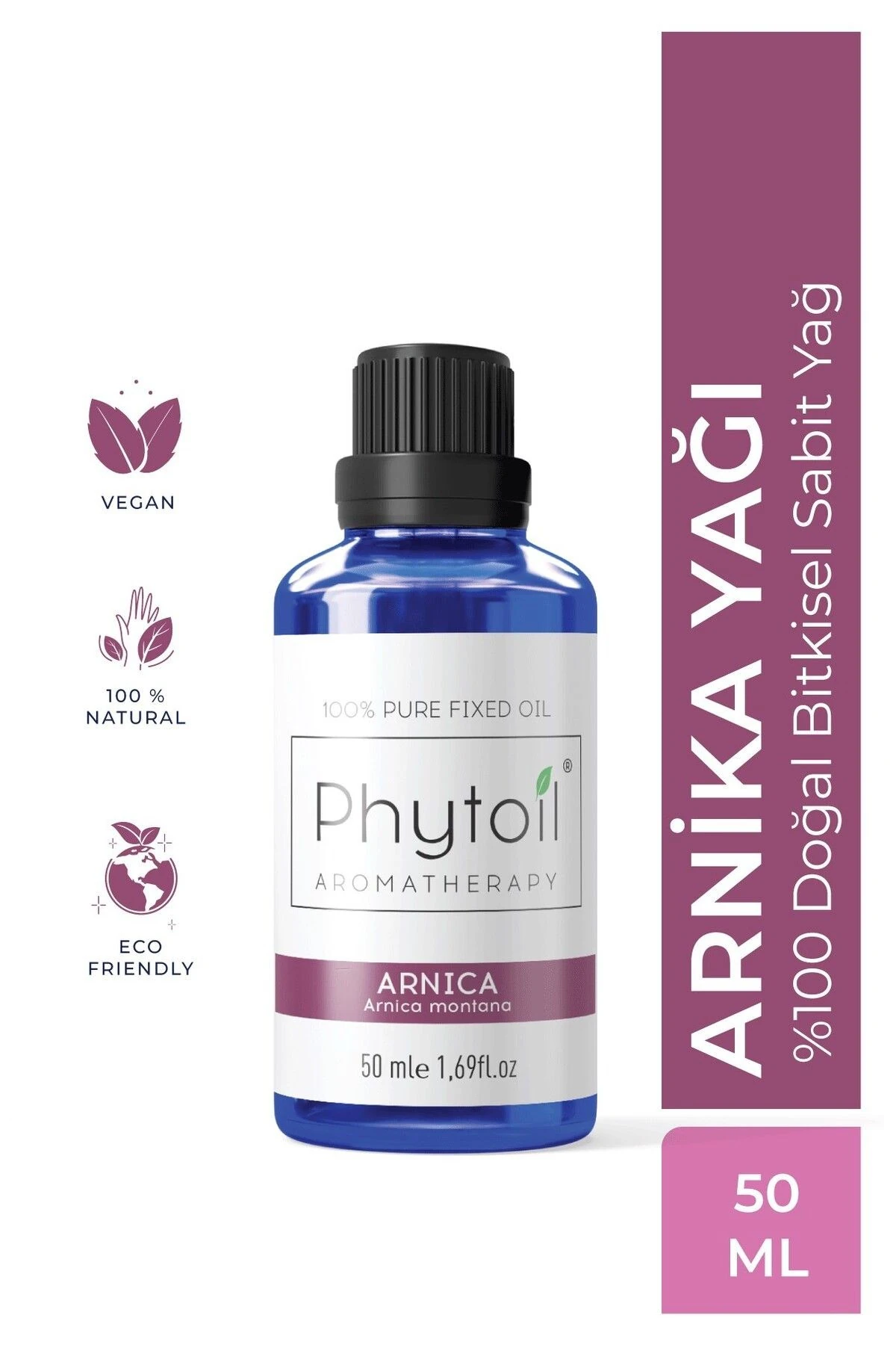 Organik Arnika Yağı – Arnica (Arnica Montana) %100 Doğal Bitkisel Sabit Yağ 50 ml