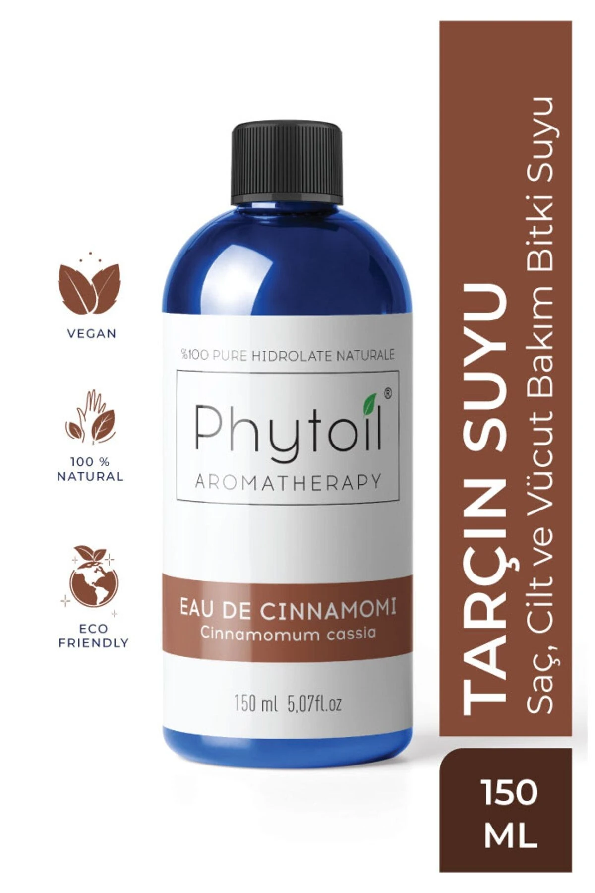 Tarçın Suyu (Cinnamomum cassia) %100 Saf ve Doğal Bitkisel Hidrolat 150 ml