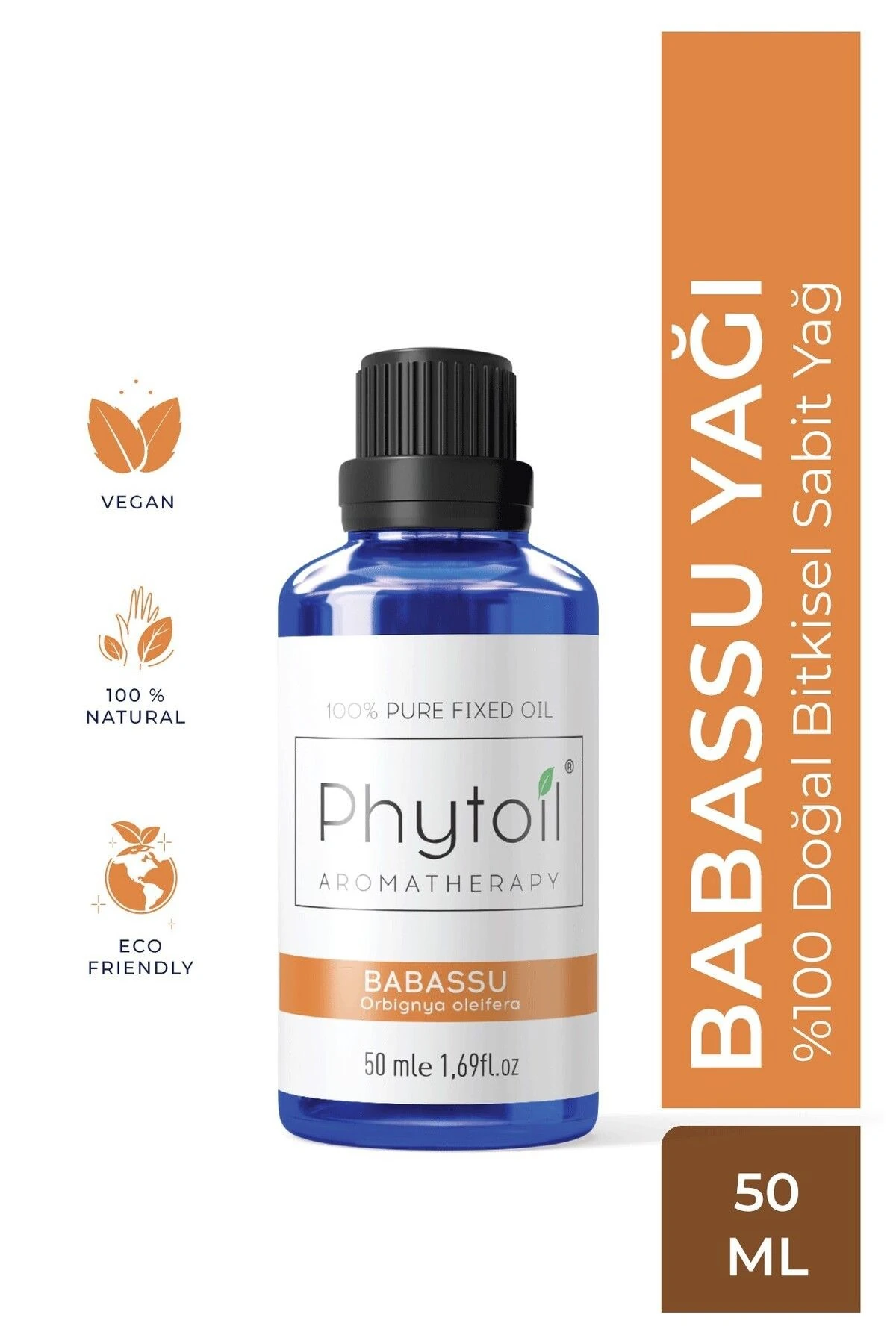 Organik Babassu Yağı – Babassu Oil %100 Doğal Bitkisel Sabit Yağ 50 ml