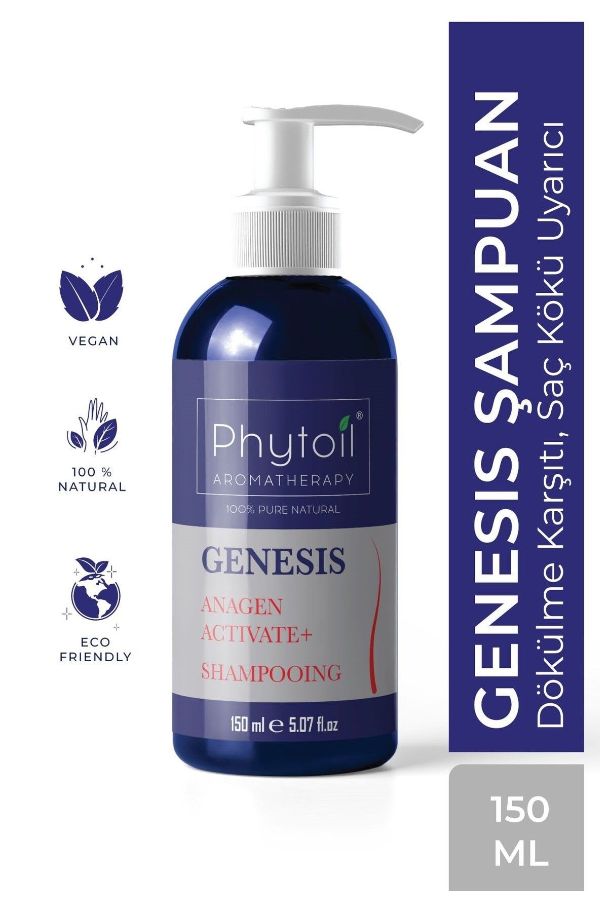 Organik Dökülme Karşıtı, Saç Kökü Uyarıcı Şampuan 150 Ml/ Genesis Anagen Activate Shampooing