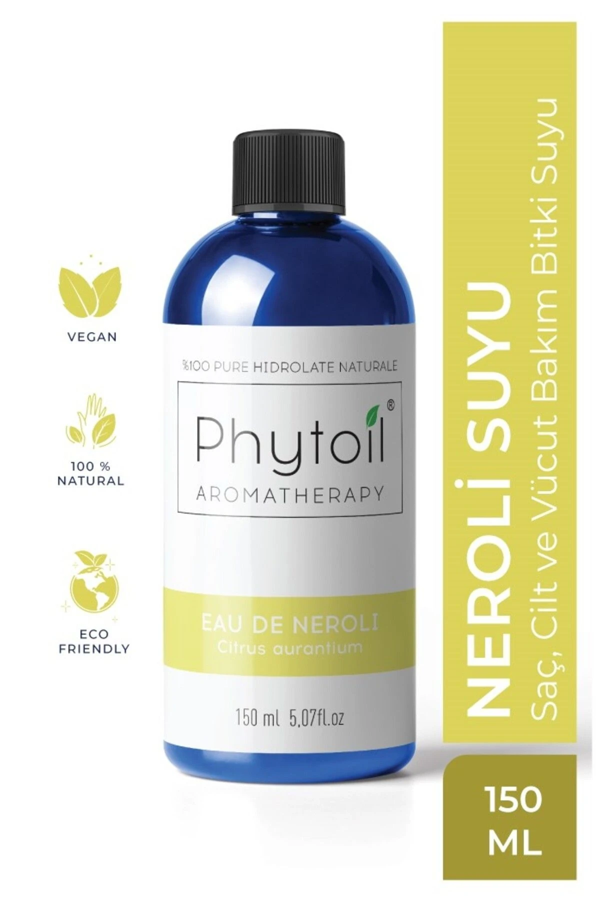 Organik Neroli Suyu (Citrus aurantium) %100 Saf ve Doğal Bitkisel Hidrolat 150 ml