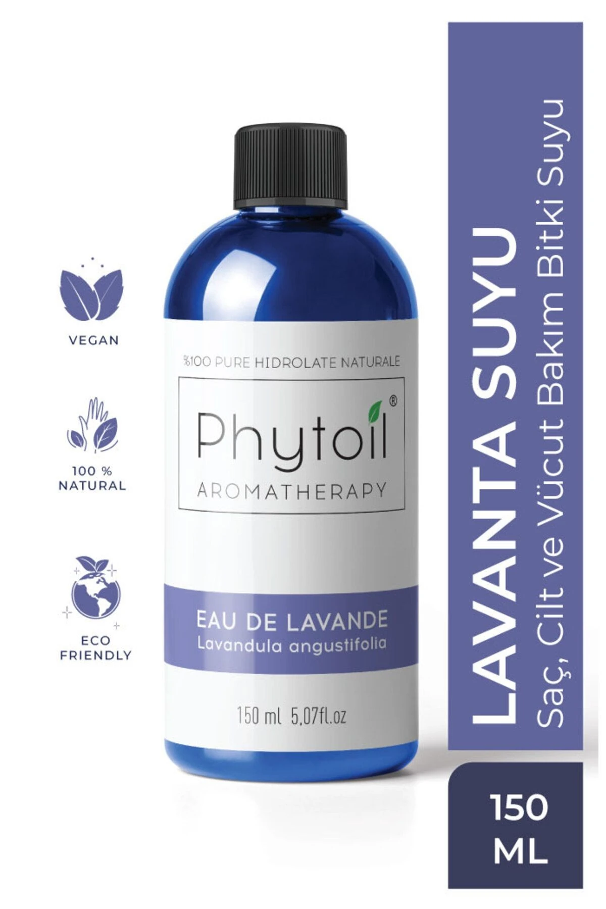 Organik Lavanta Suyu (Lavandula angustifolia) %100 Saf ve Doğal Bitkisel Hidrolat 150 ml