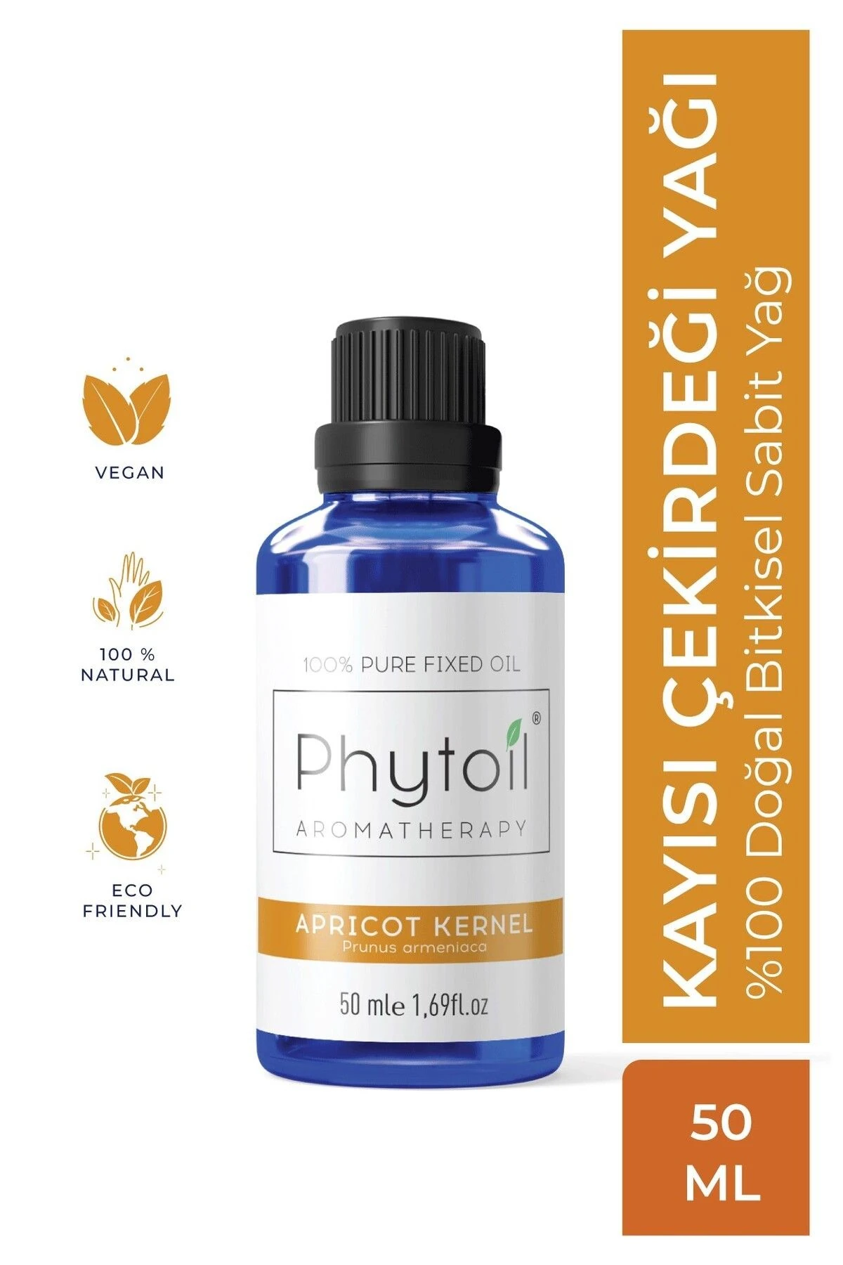 Kayısı Çekirdeği Yağı (Apricot Kernel) %100 Saf ve Doğal Bitkisel Sabit Yağ 50 ml