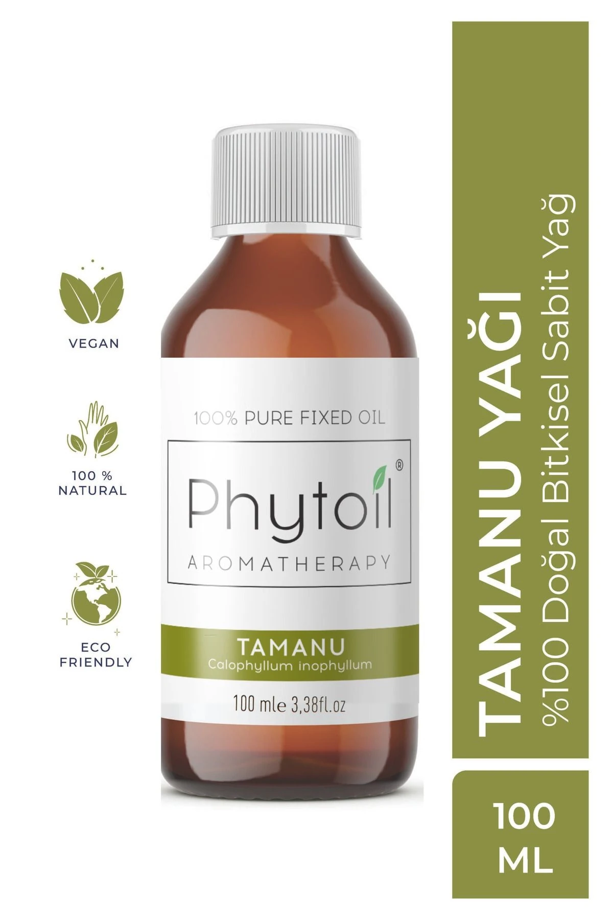 Tamanu Sabit Yağı (Calophyllum inophyllum) %100 Saf ve Doğal Bitkisel Sabit Yağ 100 ml