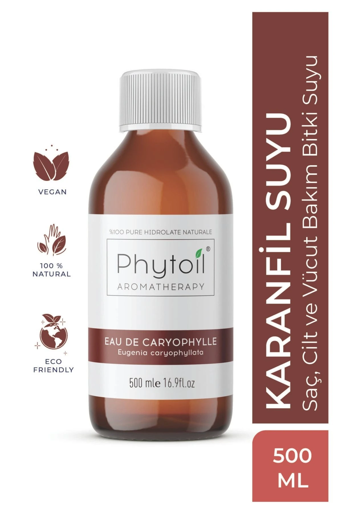 Karanfil Suyu (Eugenia caryophyllata) %100 Saf ve Doğal Bitkisel Hidrolat 500 ml