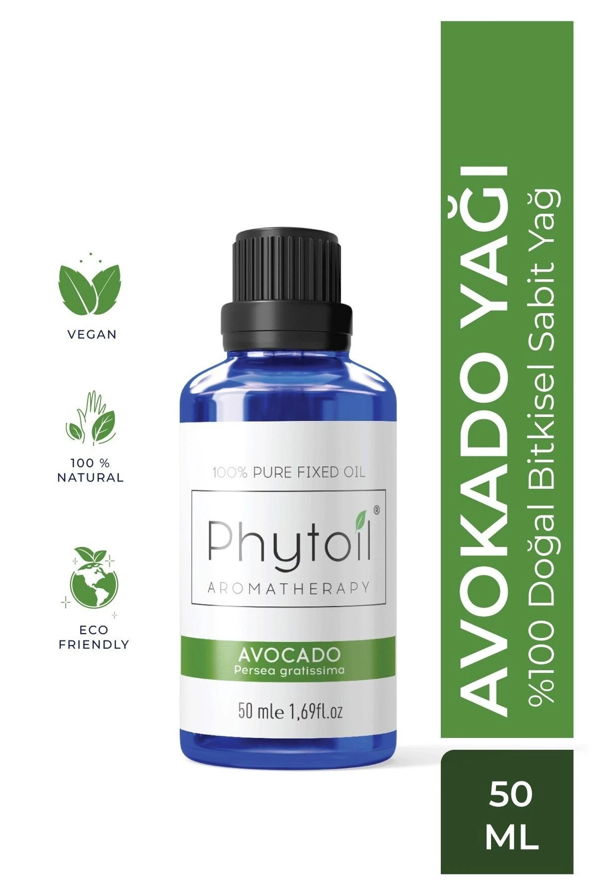 Organik Avokado Yağı – Avocado Oil %100 Doğal Bitkisel Sabit Yağ 50 ml