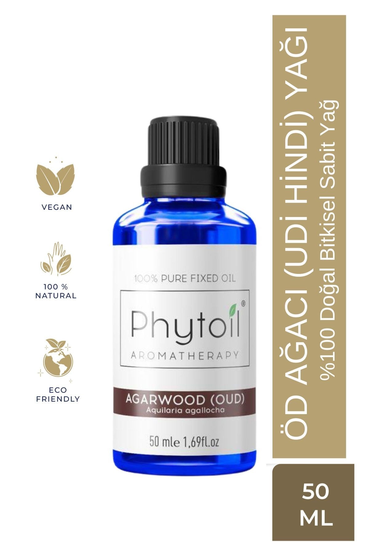 Agarwood - Oud 50 Ml - Öd Ağacı / Udi Hindi Sabit Yağı