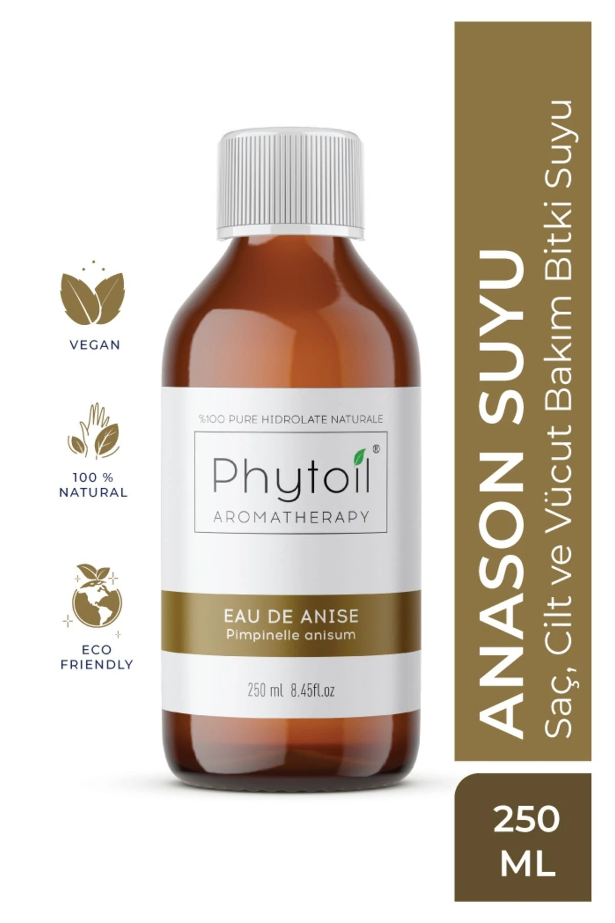 Organik Anason Suyu – Saç, Cilt ve Vücut Bakım Bitki Suyu 250 ml