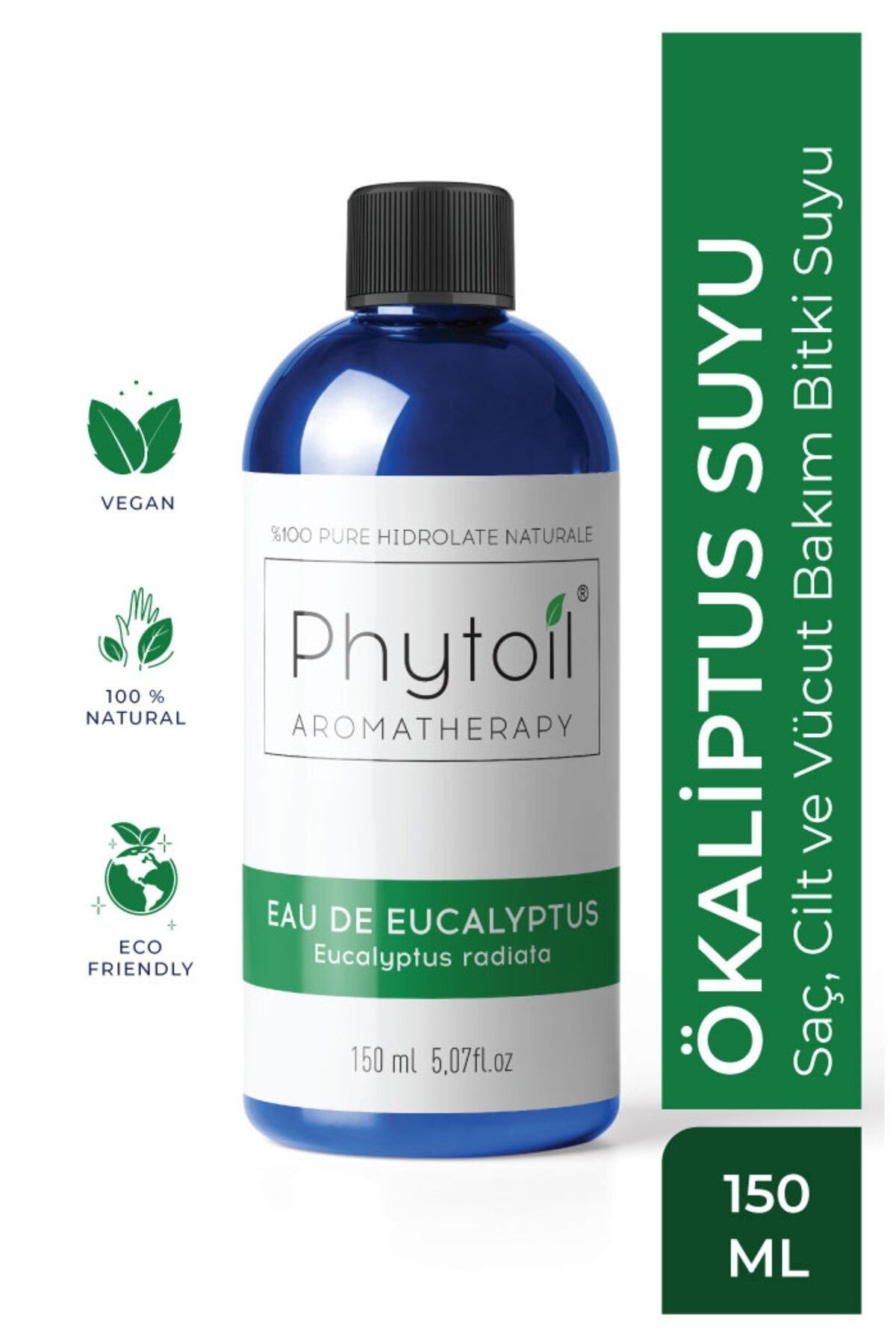 Organik Ökaliptus Suyu- Saç, Cilt Ve Vücut Bakım Bitki Suyu- Eau De Eucalyptus 150 ml