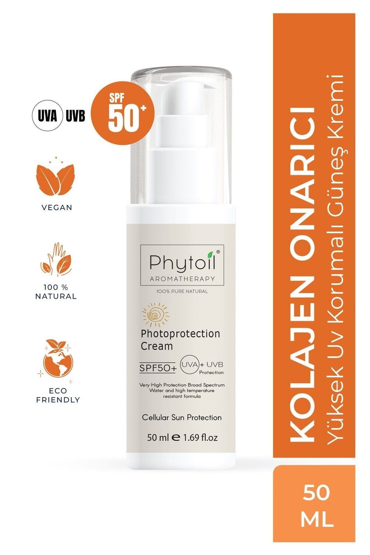 Organik Kolajen Onarıcı Mineral Güneş Kremi 50ml Photoprotection Spf50