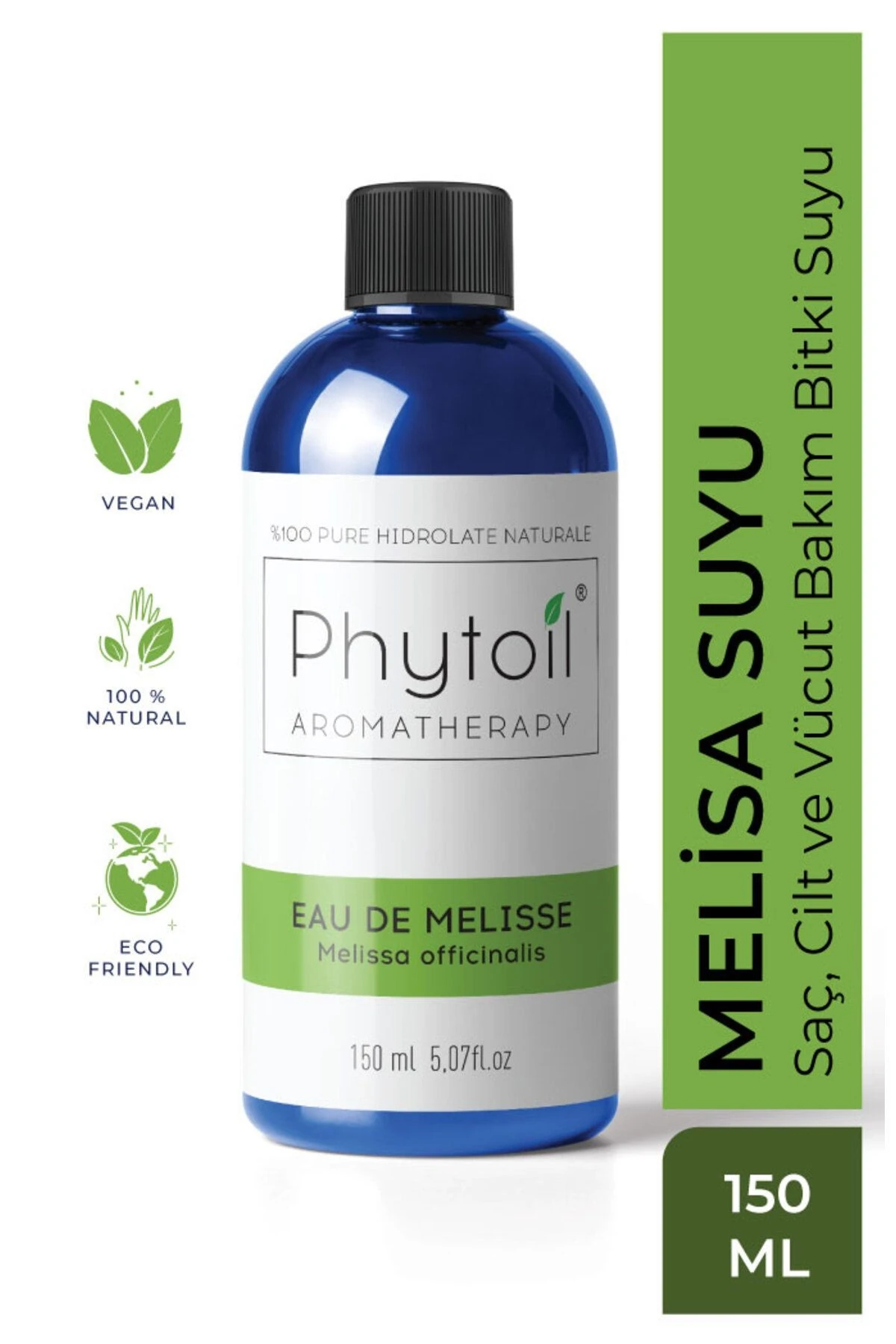 Organik Melisa Suyu (Melissa officinalis) %100 Saf ve Doğal Bitkisel Hidrolat 150 ml