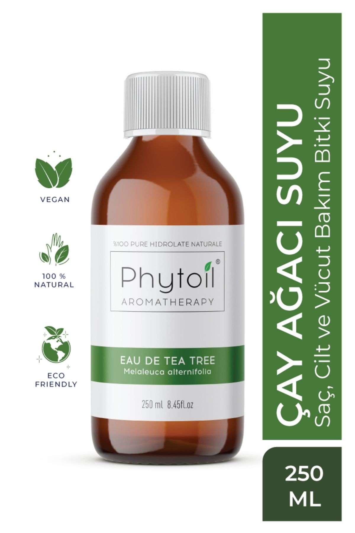 Organik Çay Ağacı Suyu- Saç, Cilt Ve Vücut Bakım Bitki Suyu- Eau De Tea Tree 250 ml
