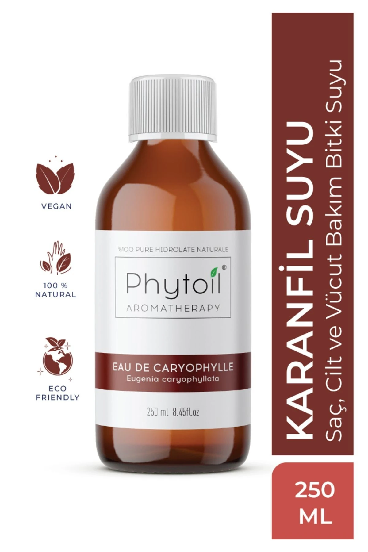Karanfil Suyu (Eugenia caryophyllata) %100 Saf ve Doğal Bitkisel Hidrolat 250 ml