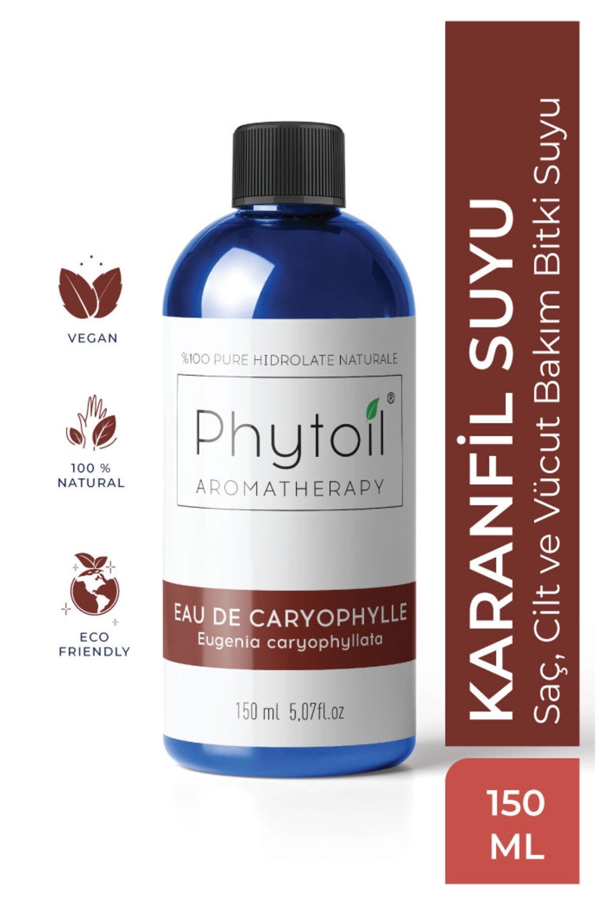 Organik Karanfil Suyu- Saç, Cilt Ve Vücut Bakım Bitki Suyu- Eau De Caryophylle 150 ml