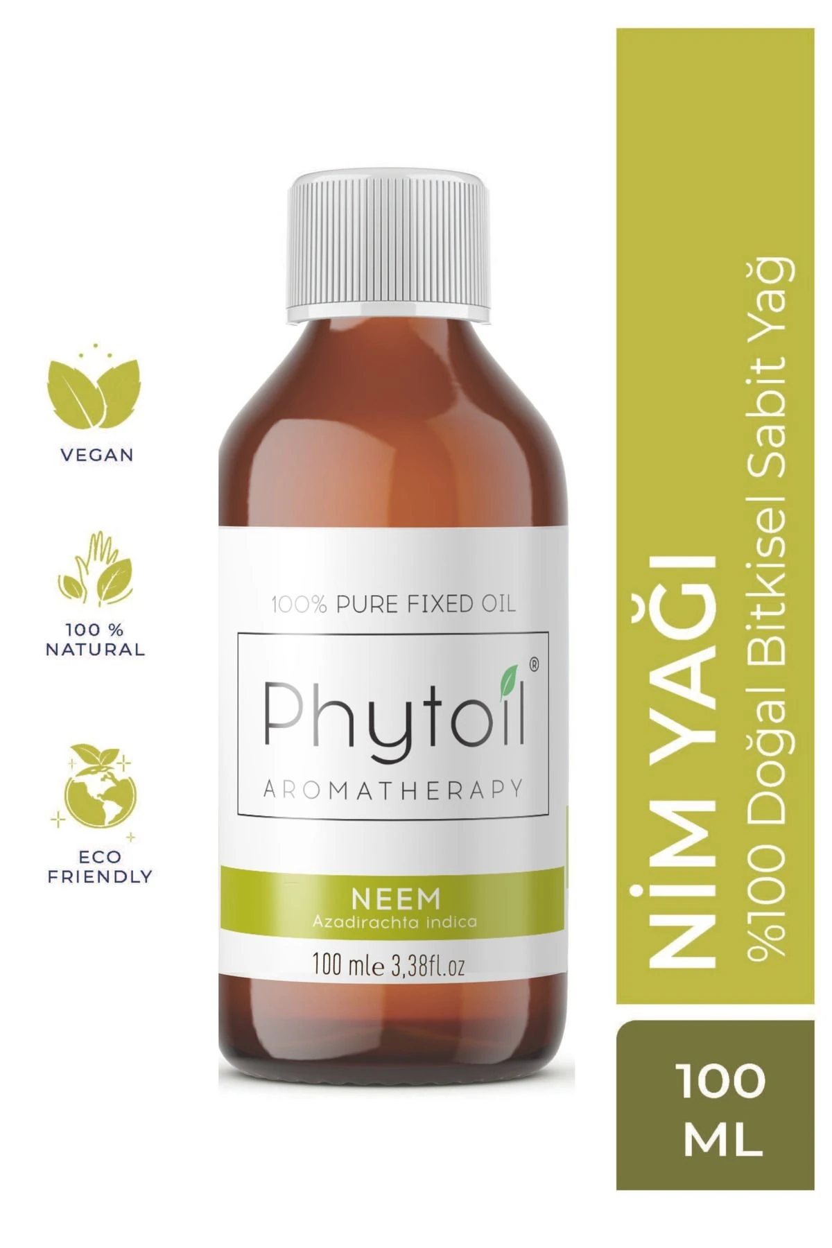 Neem Sabit Yağı (Azadirachta Indica) %100 Saf ve Doğal Bitkisel Sabit Yağ 100 ml