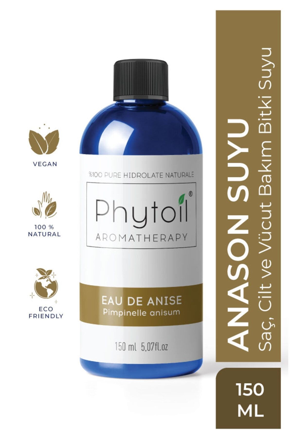 Organik Anason Suyu- Saç, Cilt Ve Vücut Bakım Bitki Suyu- Eau De Anıse 150 ml
