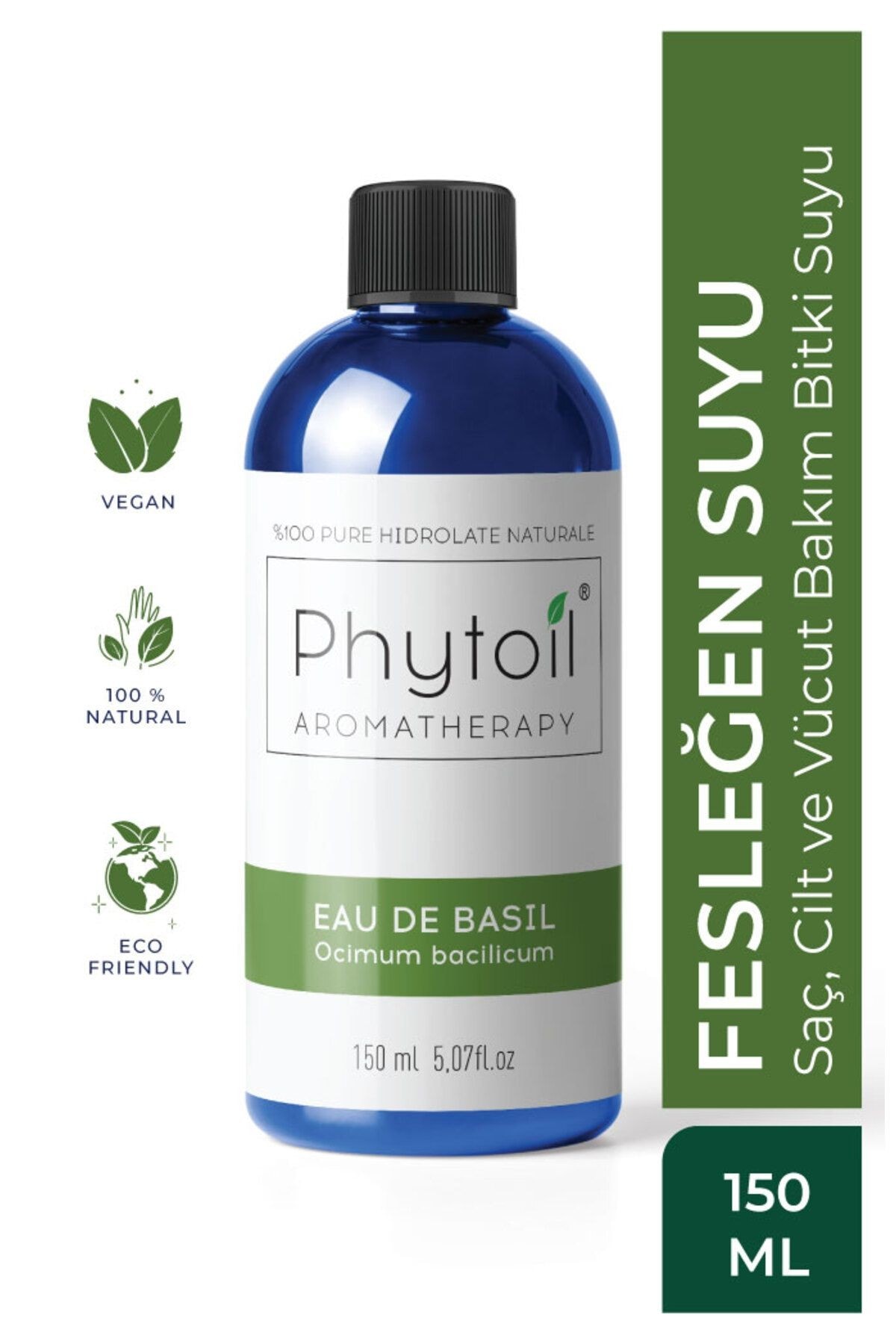 Organik Fesleğen Suyu- Saç, Cilt Ve Vücut Bakım Bitki Suyu - Eau De Basıl 150 ml