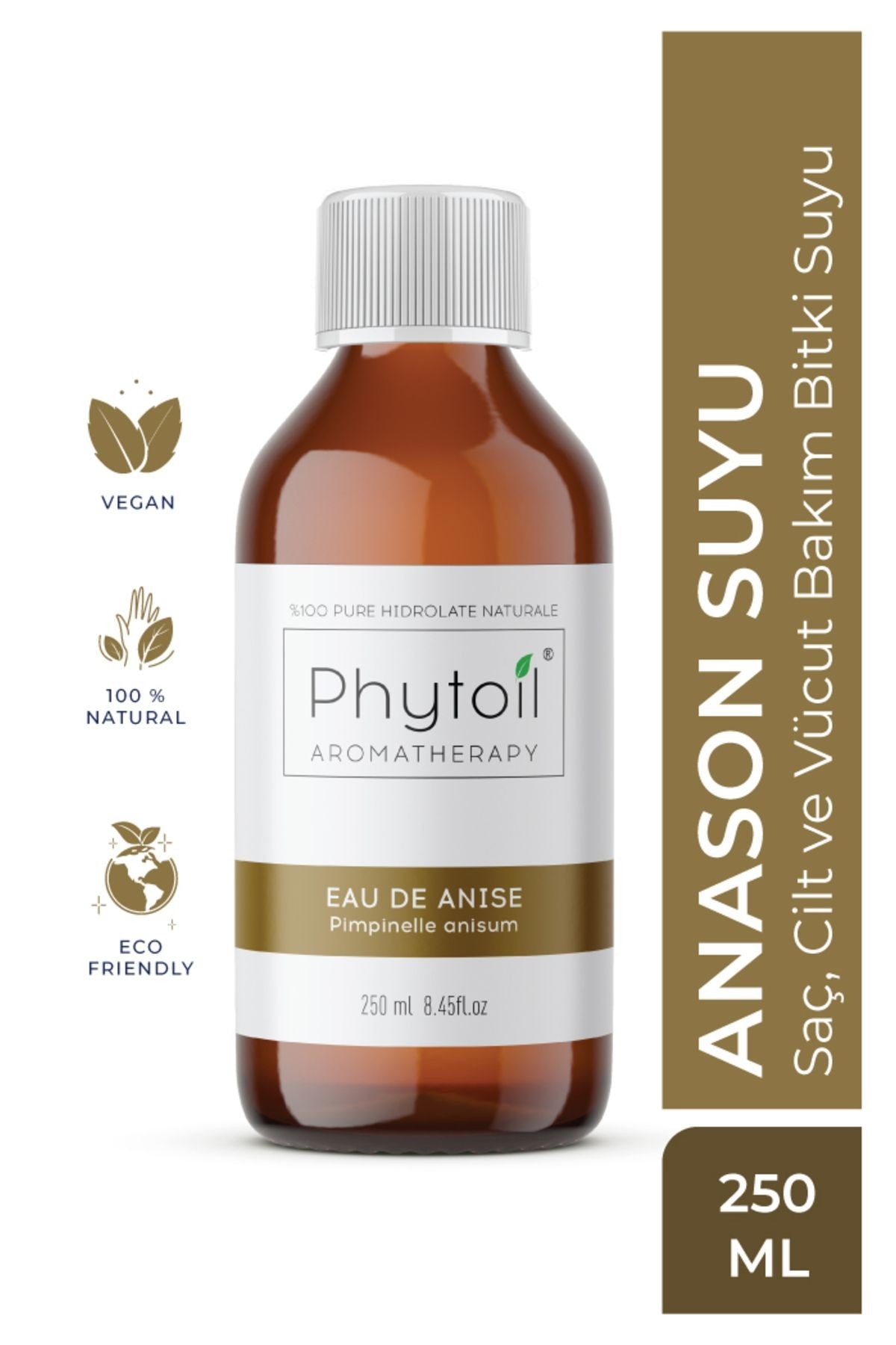 Organik Anason Suyu- Saç, Cilt Ve Vücut Bakım Bitki Suyu- Eau De Anıse 250 ml