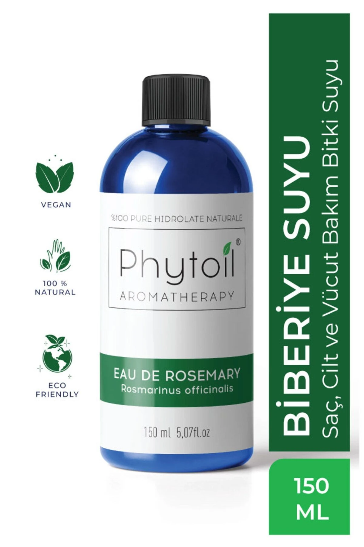 Organik Biberiye Suyu – Saç, Cilt ve Vücut Bakım Bitki Suyu | Eau de Rosemary 150 ml