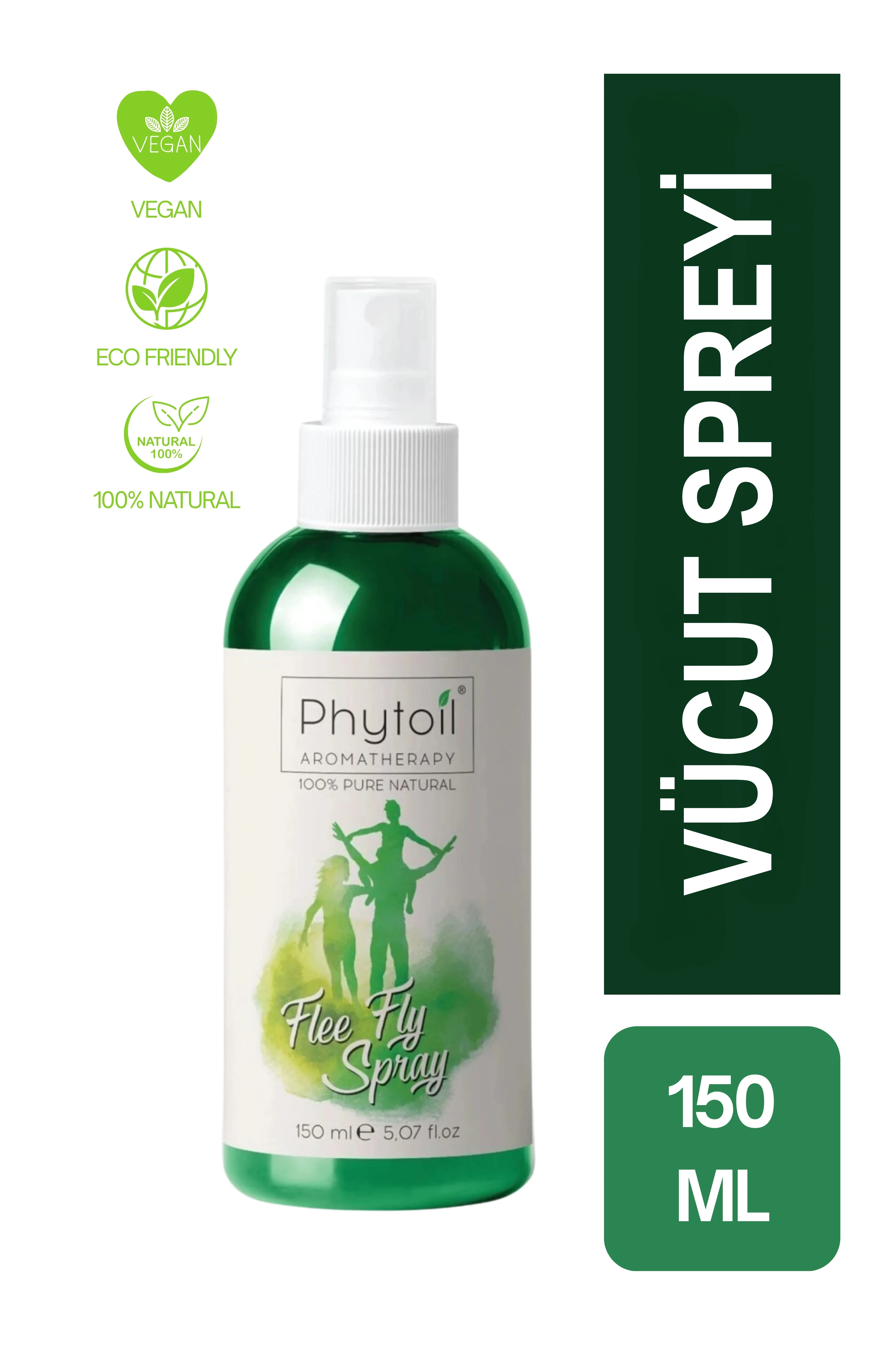 FLEE FLY – Bitkisel Vücut Spreyi - Nemlendirici, Ferahlatıcı Etki – 150 ml