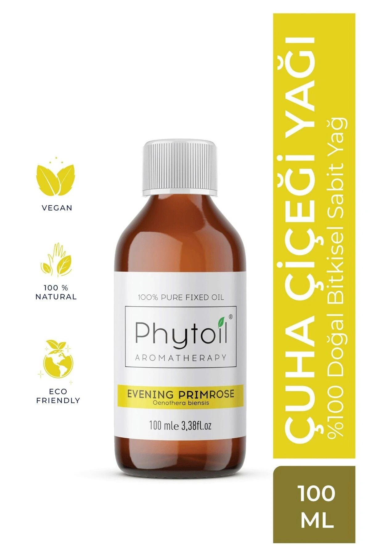 Organik Çuha Çiçeği Yağı – Evening Primrose Oil %100 Doğal Bitkisel Sabit Yağ 100 ml