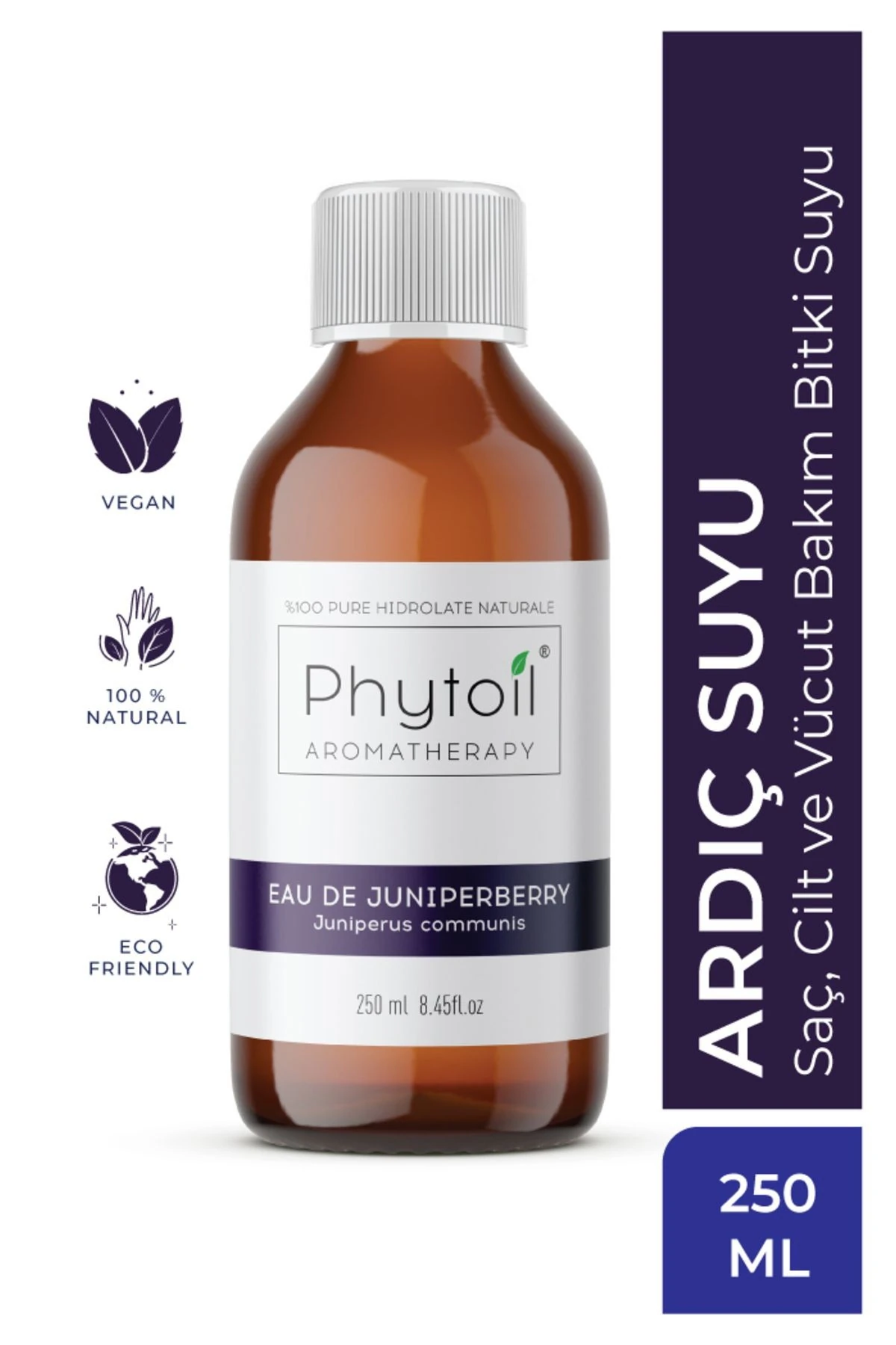 Organik Ardıç Suyu- Saç, Cilt Ve Vücut Bakım Bitki Suyu- - Eau De Junıperberry 250 ml