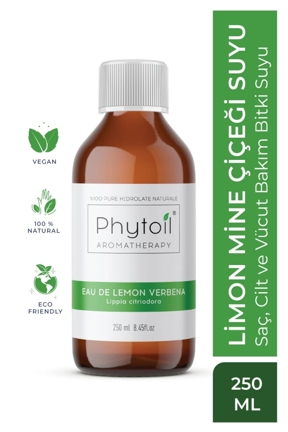 Organik Limon Mine Çiçeği Suyu (Lippia citriodora) %100 Saf ve Doğal Bitkisel Hidrolat 250 ml