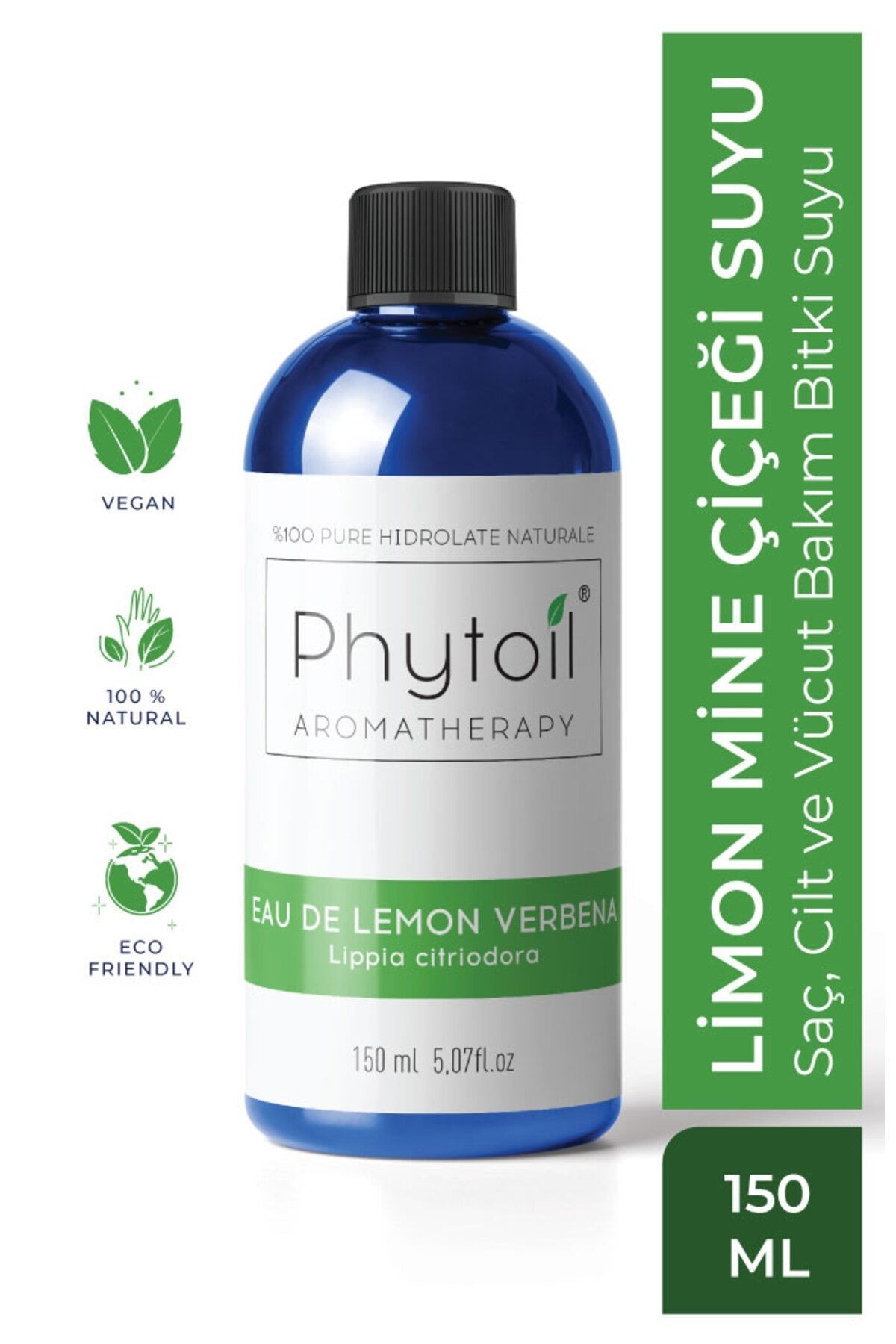 Organik Limon Mine Çiçeği Suyu- Saç, Cilt Ve Vücut Bakım Bitki Suyu- Eau De Lemon Verbena 150 ml
