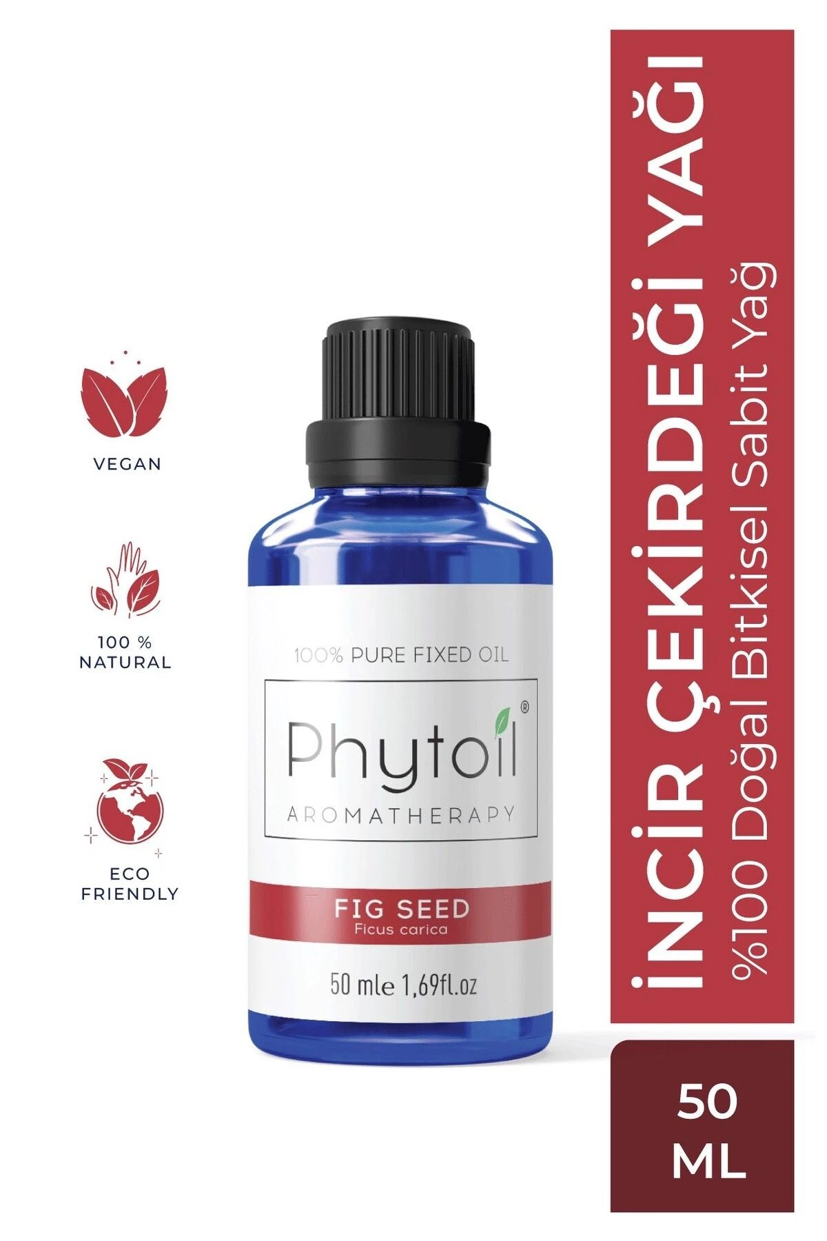 İncir Çekirdeği Yağı (Fig Seed) %100 Saf ve Doğal Bitkisel Sabit Yağ 50 ml