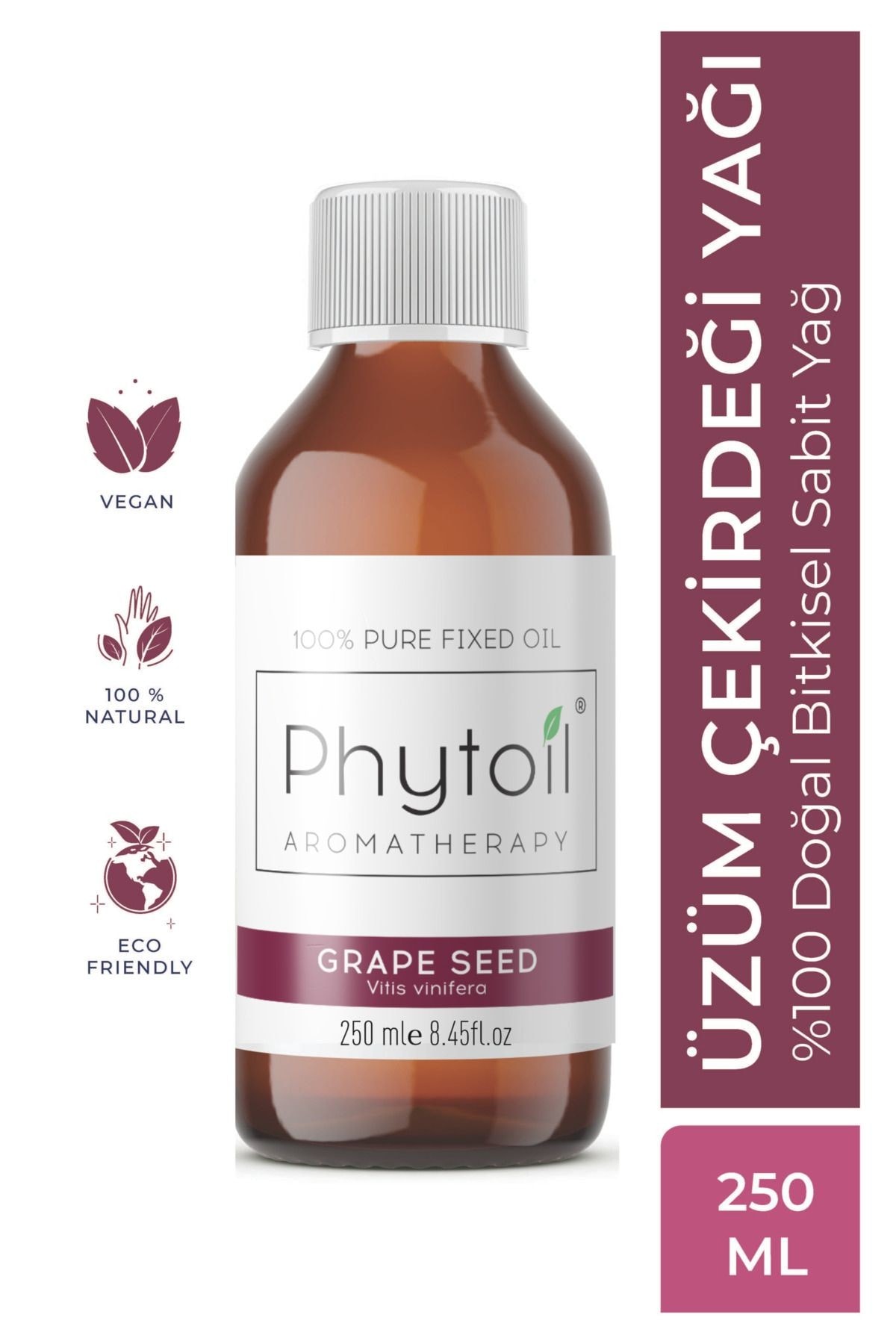 Organik Üzüm Çekirdeği Yağı - Grape Seed 250 Ml