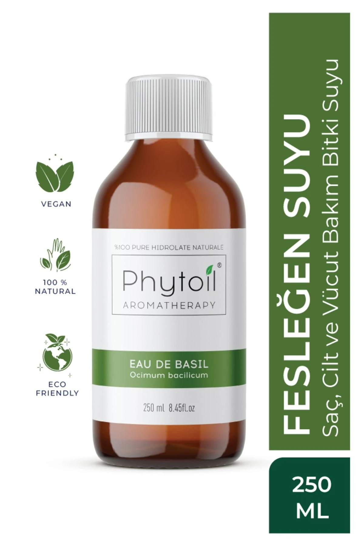 Organik Fesleğen Suyu – Saç, Cilt ve Vücut Bakım Bitki Suyu 250 ml