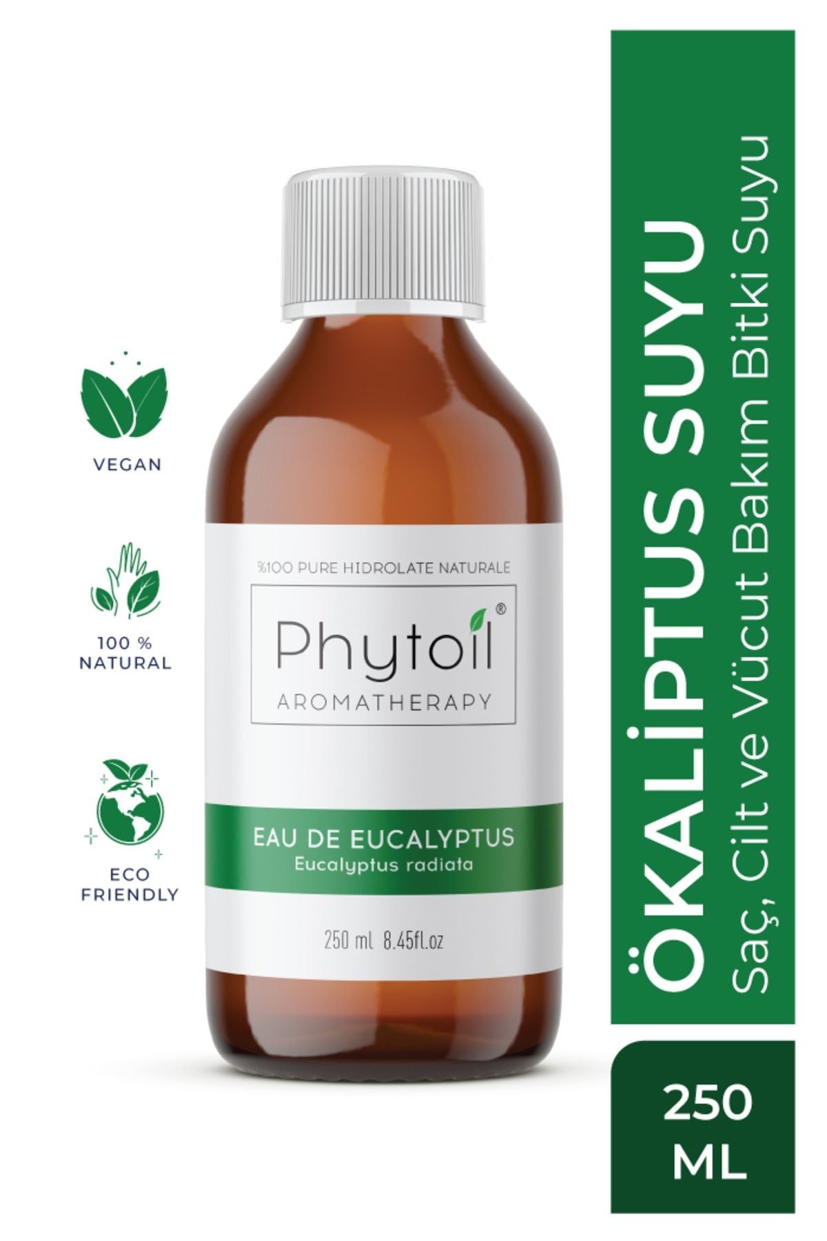 Organik Okaliptus Suyu- Saç, Cilt Ve Vücut Bakım Bitki Suyu- Eau De Eucalyptus 250 ml