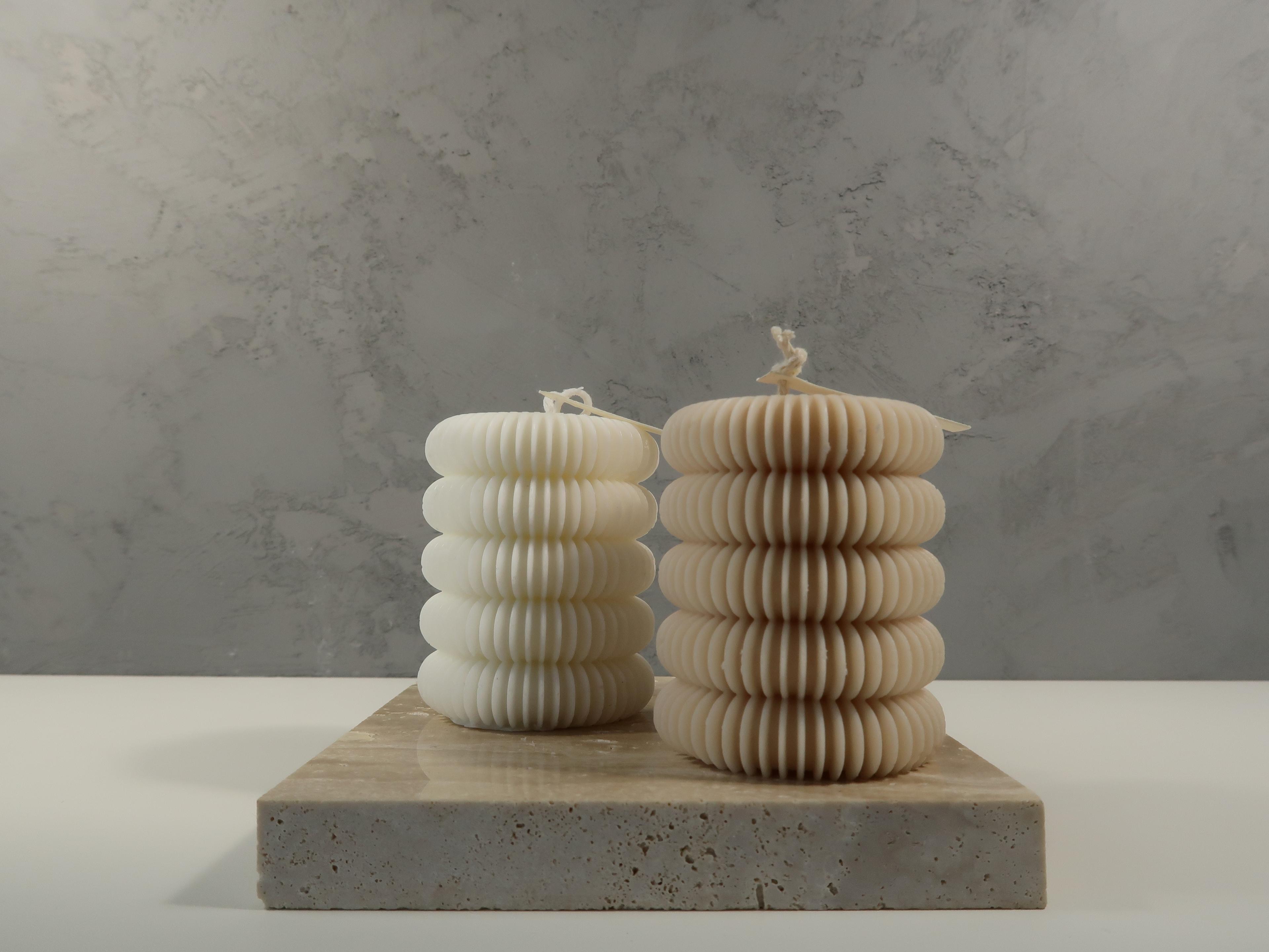 Ripples Pillar Candle 