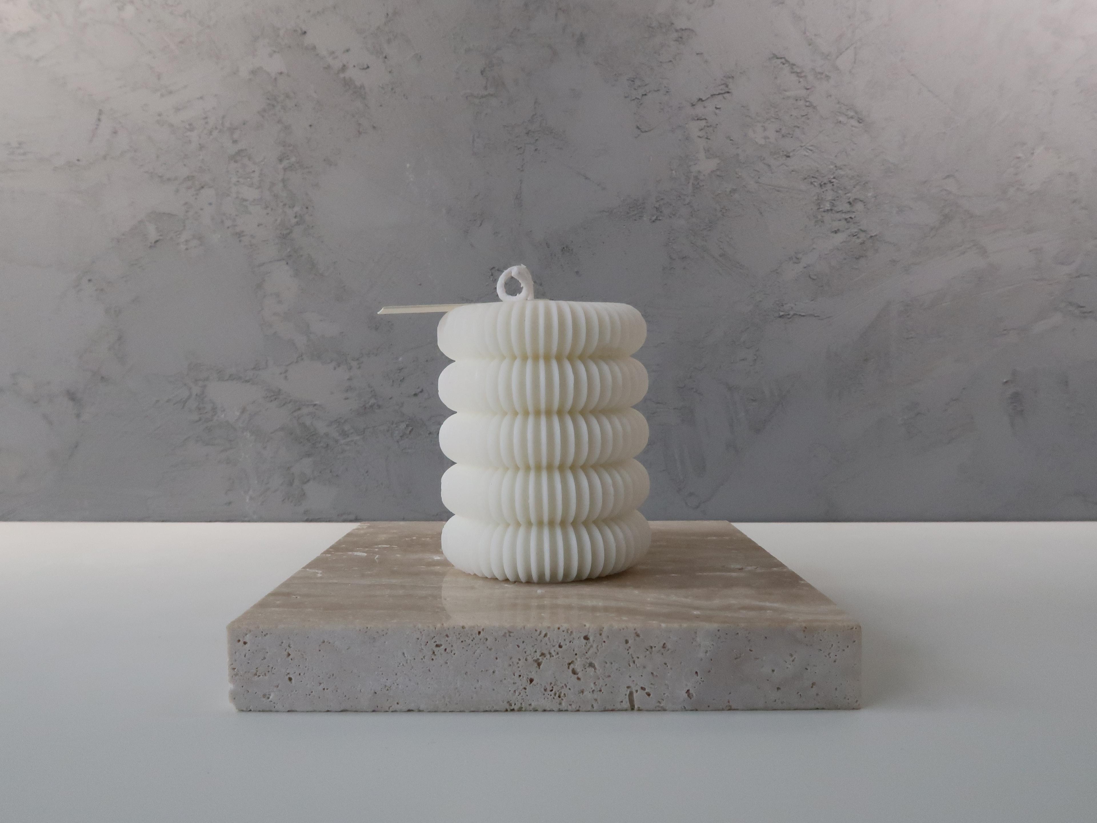 Ripples Pillar Candle 