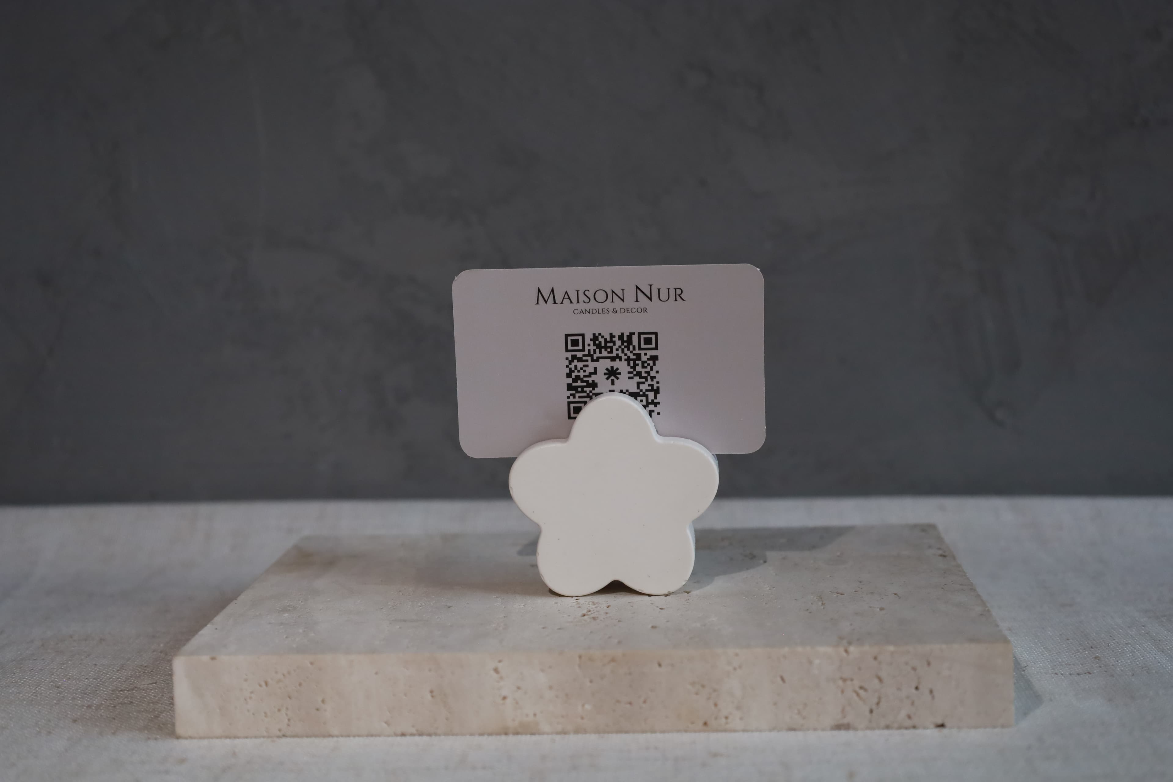 Masaüstü Kartvizit Fotoğraf Tutucu Çiçek