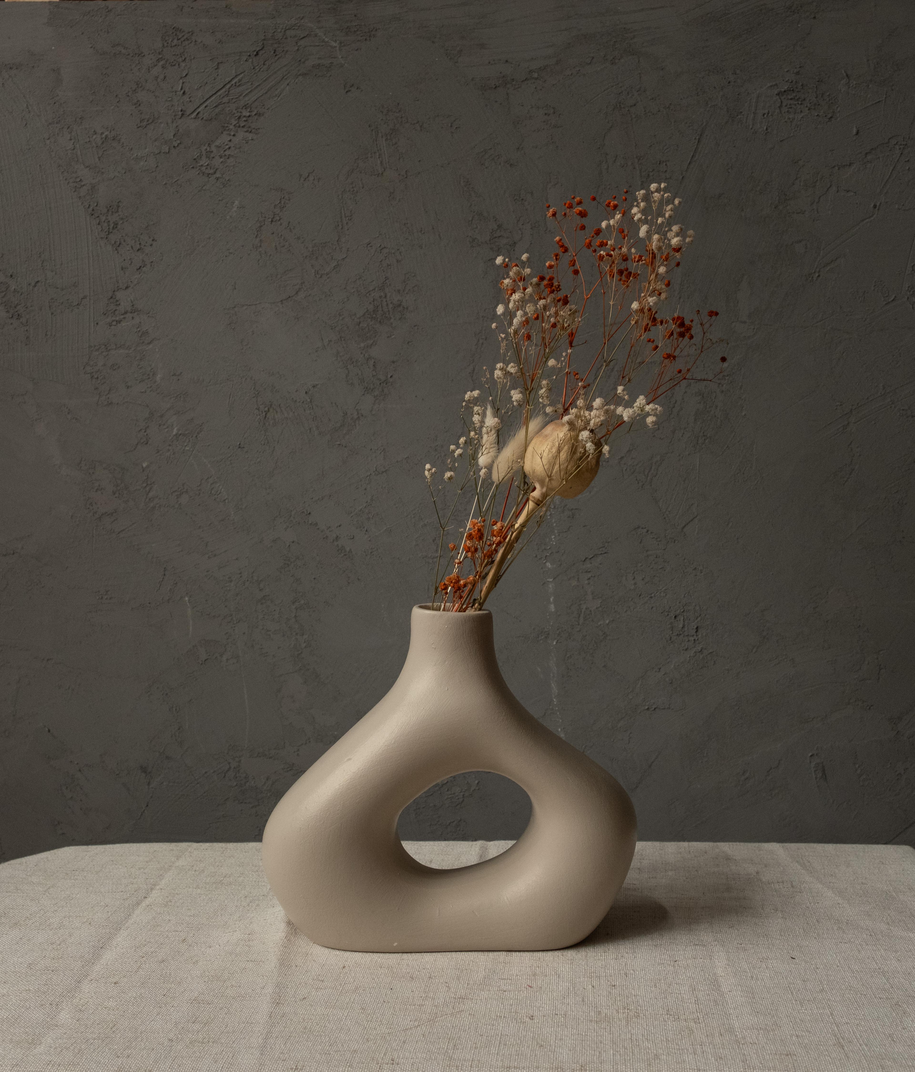 Stoneware Bohem Seramik Vazo