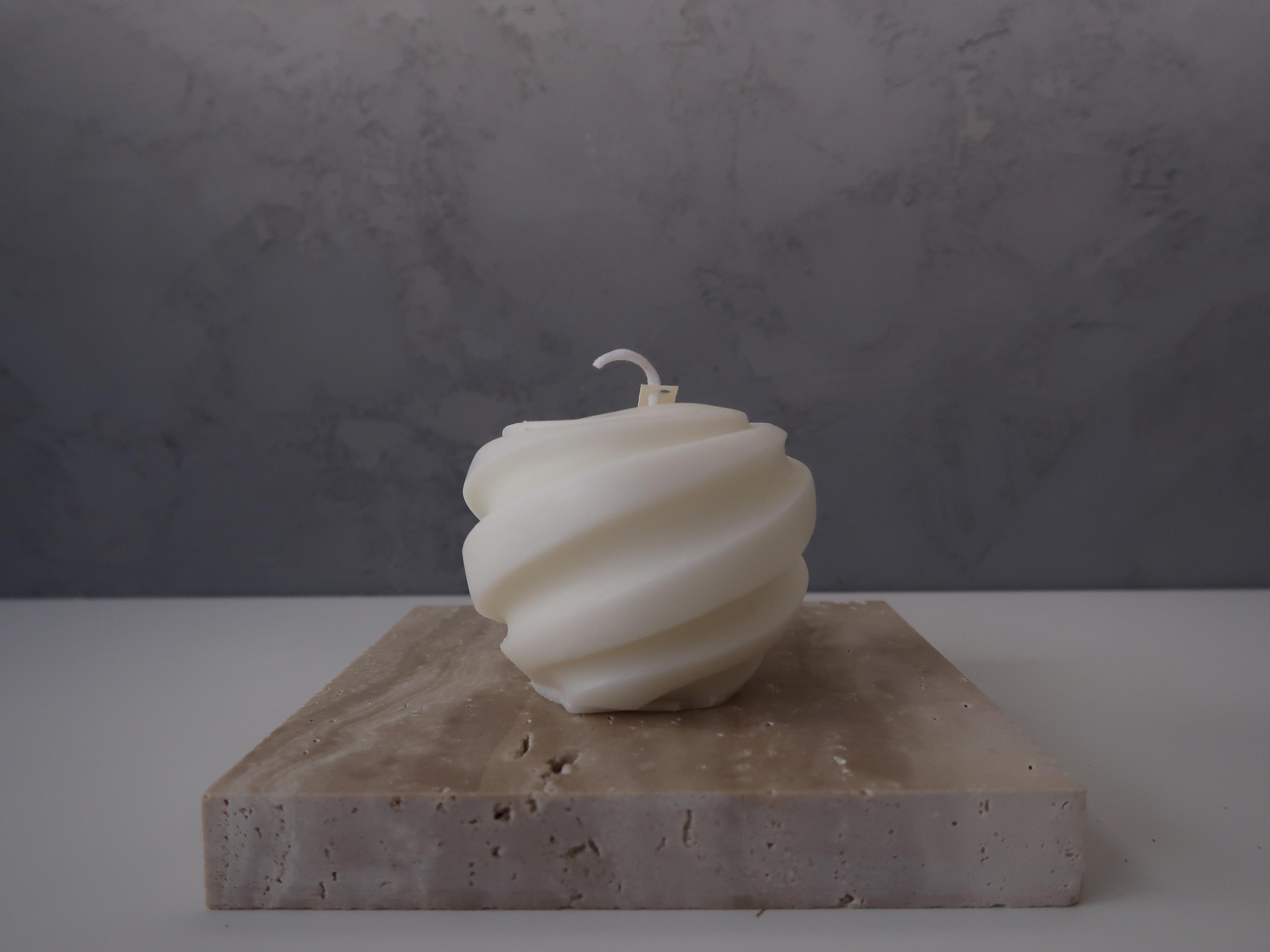 Twisted Sphere Candle 