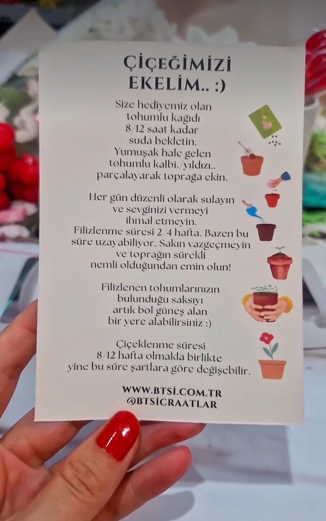 KADINLAR GÜNÜ TOHUMLU KARTLAR