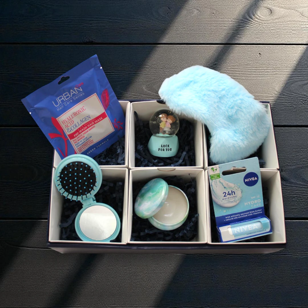 Lacivert Doğum Günü Hediye Kutusu