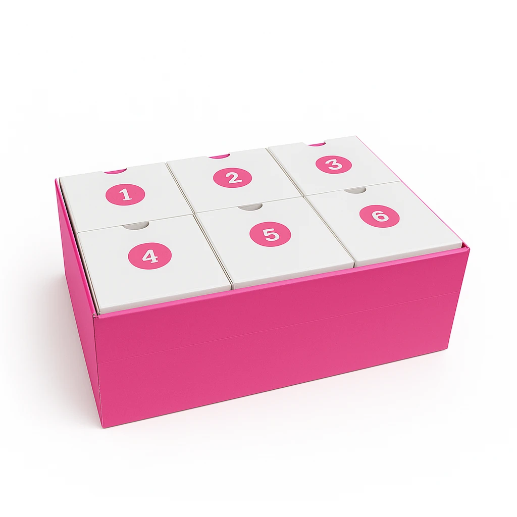 Pembe Yılbaşı Hediye Kutusu