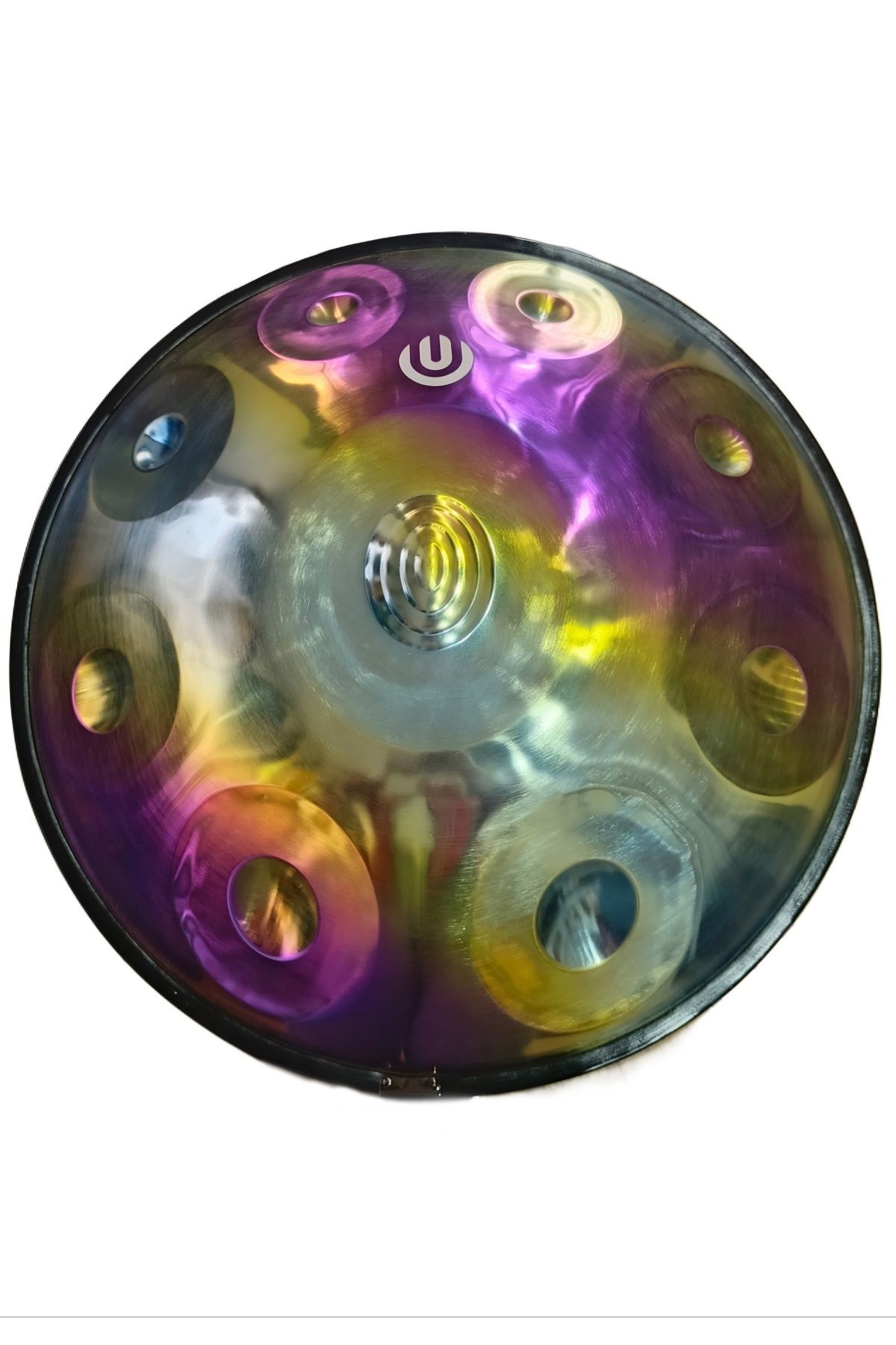 Titanium Handpan 9 Nota Re Minör - Kılıflı (renkli kuşak hediye)