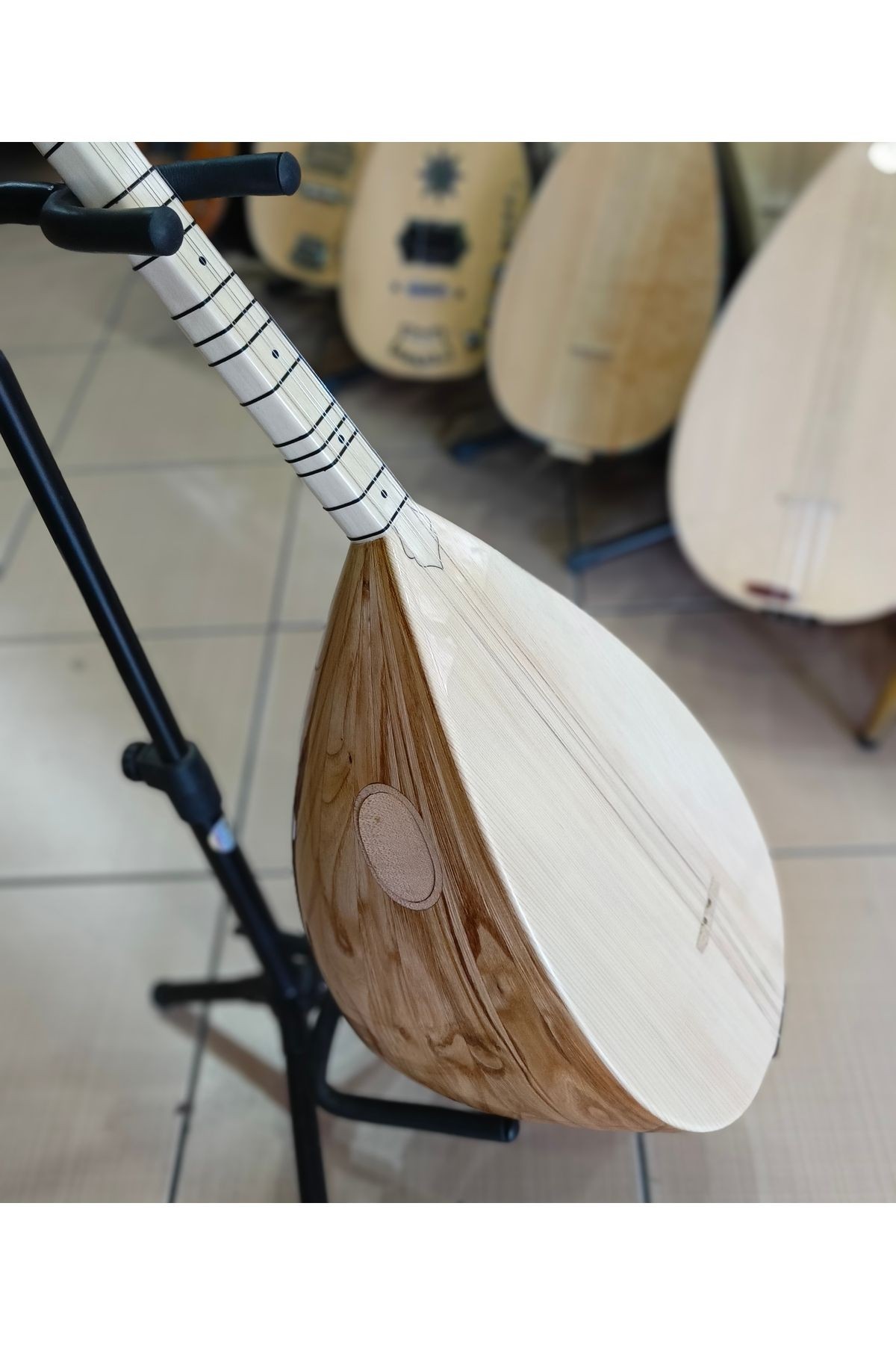 Kestane Tekne Profesyonel Kısa Sap Bağlama (kılıf, yedek tel, mızrap hediye)