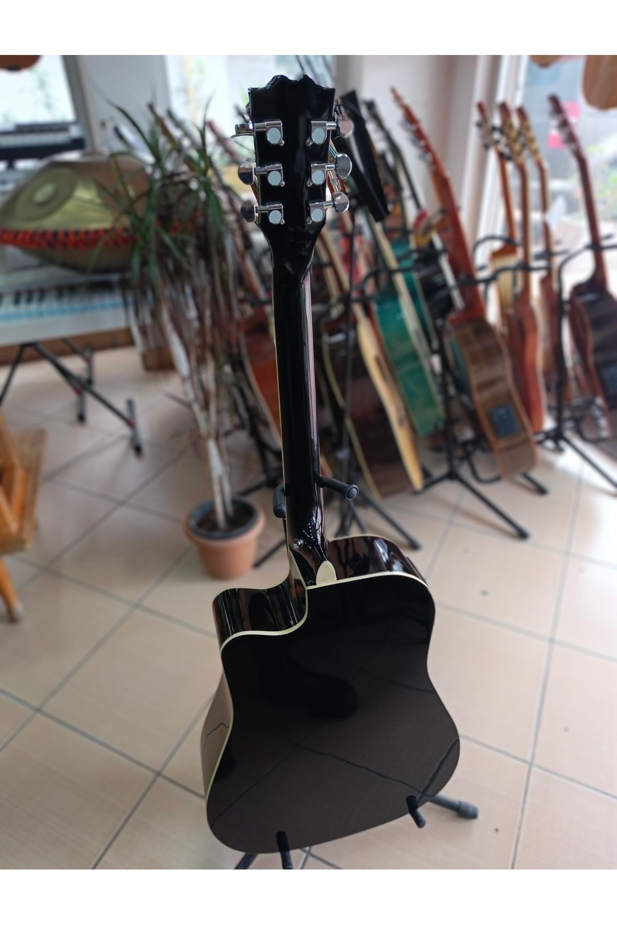 Elektro Akustik Kesik Kasa Gitar (pena+jak kablosu hediye)