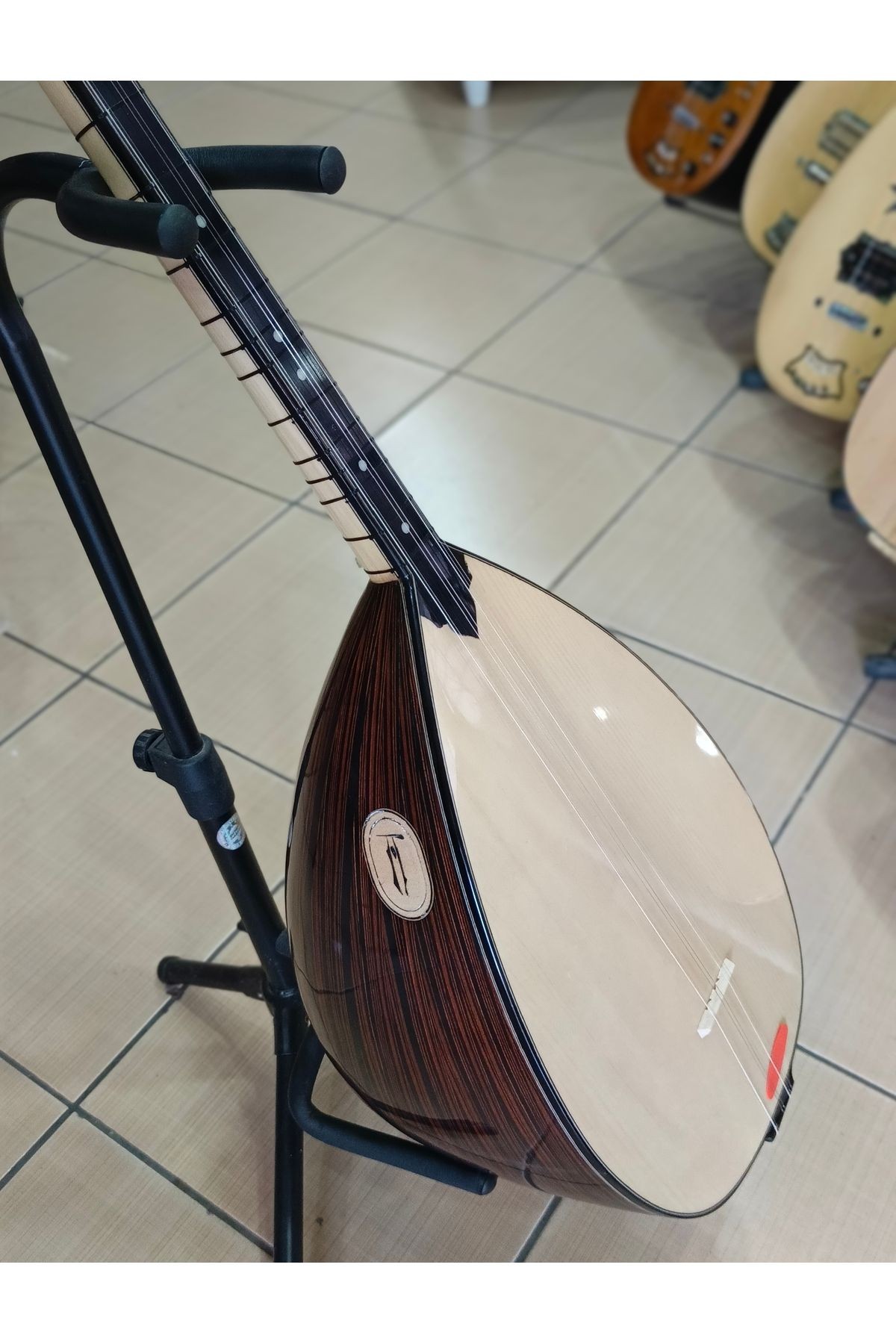 39 cm Pelesenk Tekne Kısa Sap bağlama (kılıf, yedek Tel, mızrap hediye)