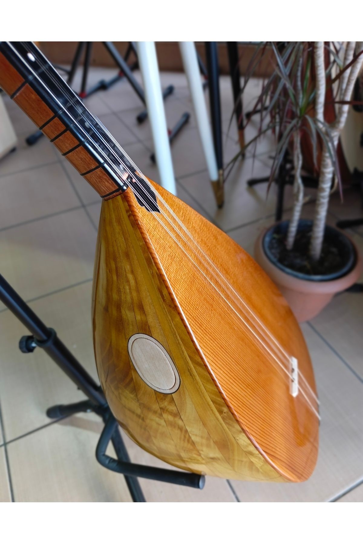 Özel Seri Dut Tekne Kısa Sap Bağlama (soft kılıf, yedek tel, mızrap hediye)