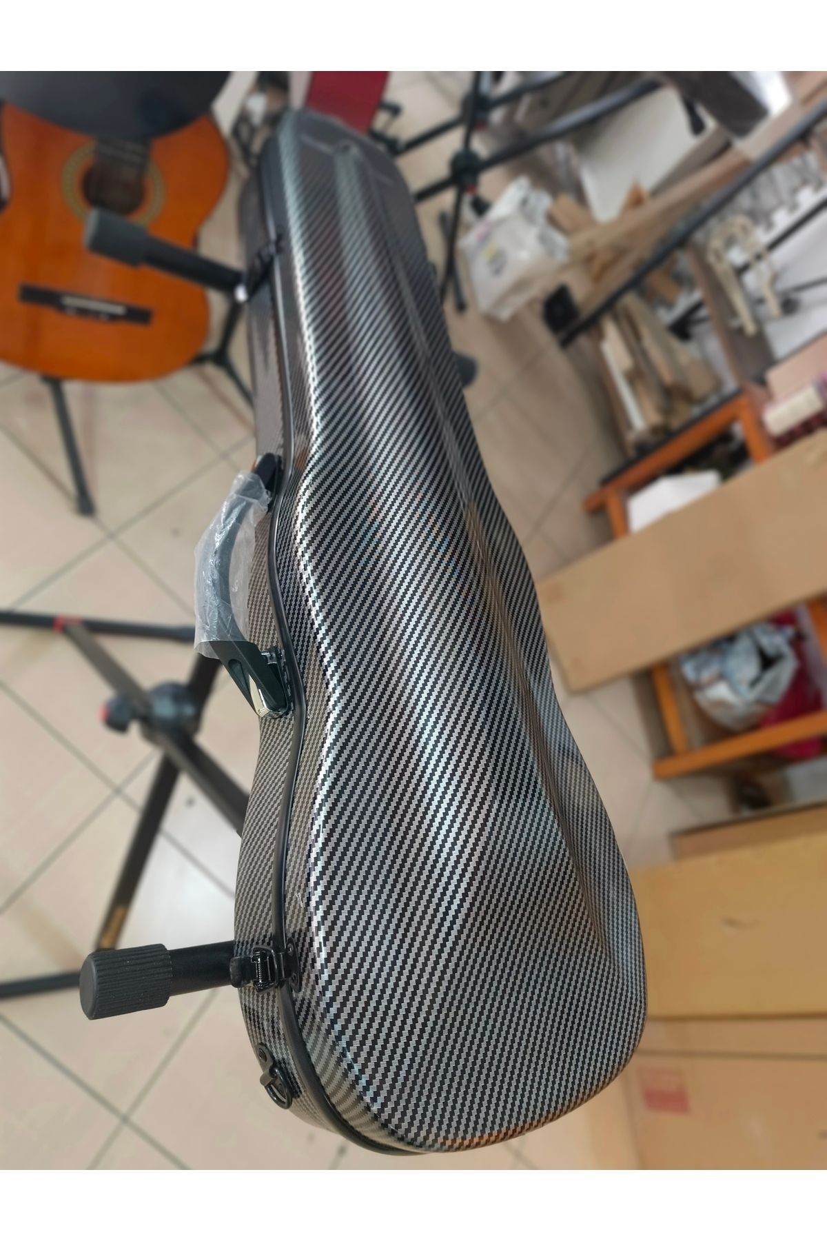 Karbon Fiber Hard case Keman Çantası (çanta askısı dahil)