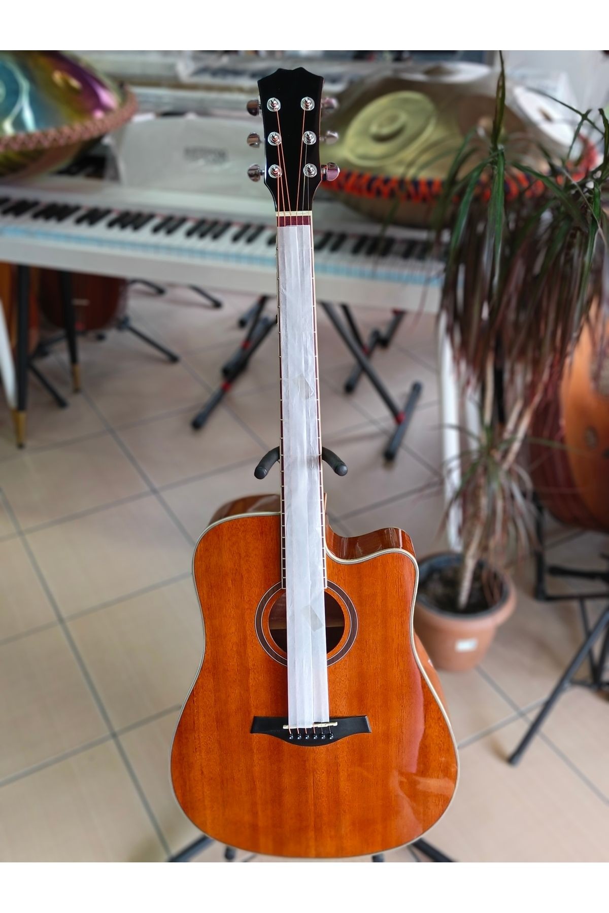 Maun Ağacı Kesik Kasa Akustik Gitar